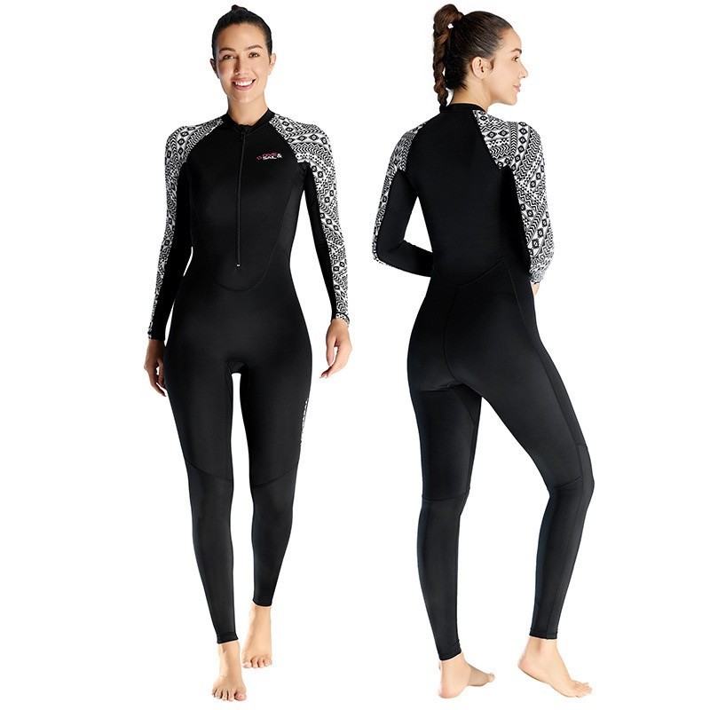 Dive Skins Swimsuit Full Body Rash Guard for Men Women Long Sleeve UV Wetsuits