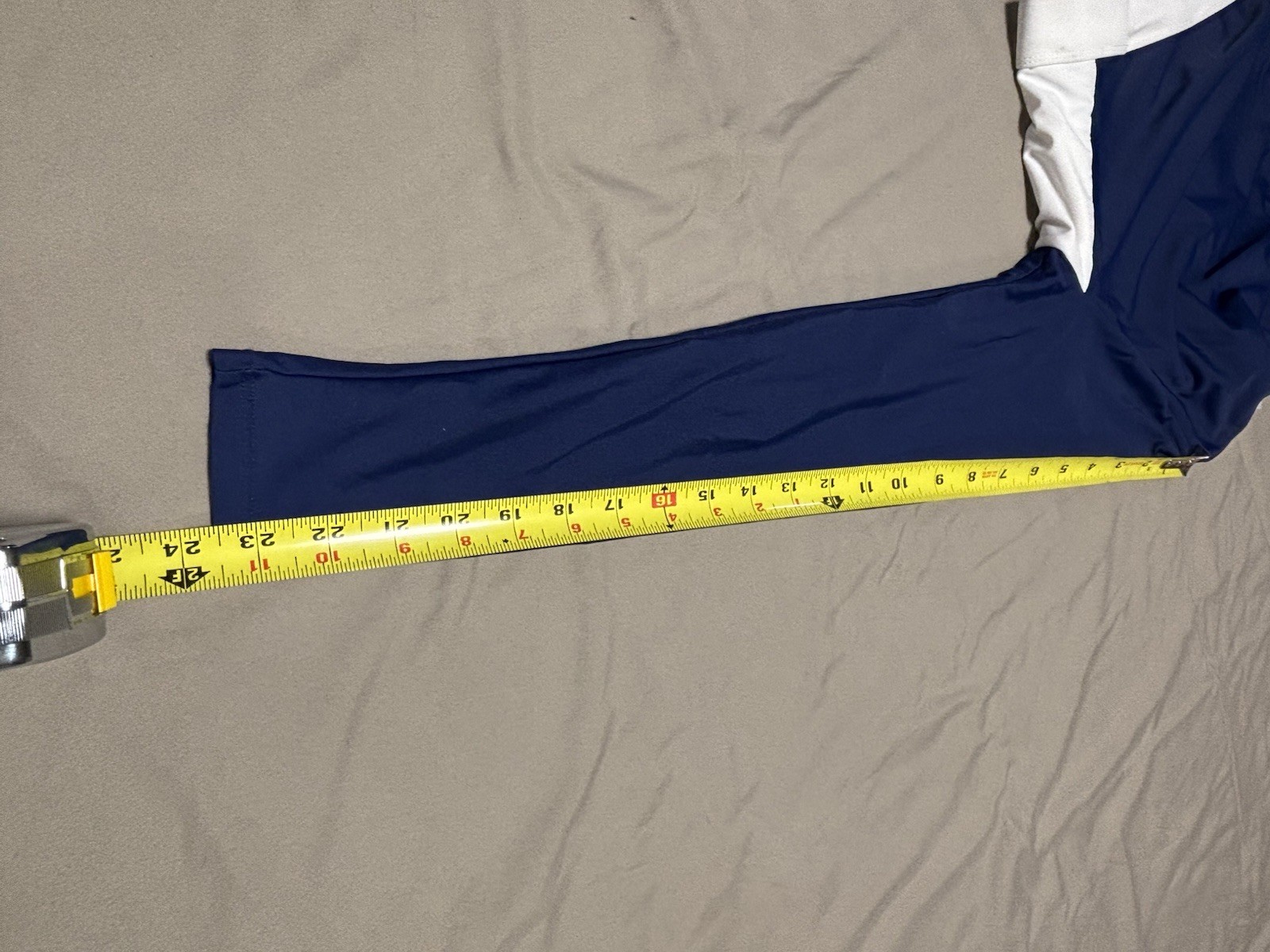 Women’s Rash Guard US Polo Assoc Top Blue Cropped L- 11/13 Juniors Swim EUC