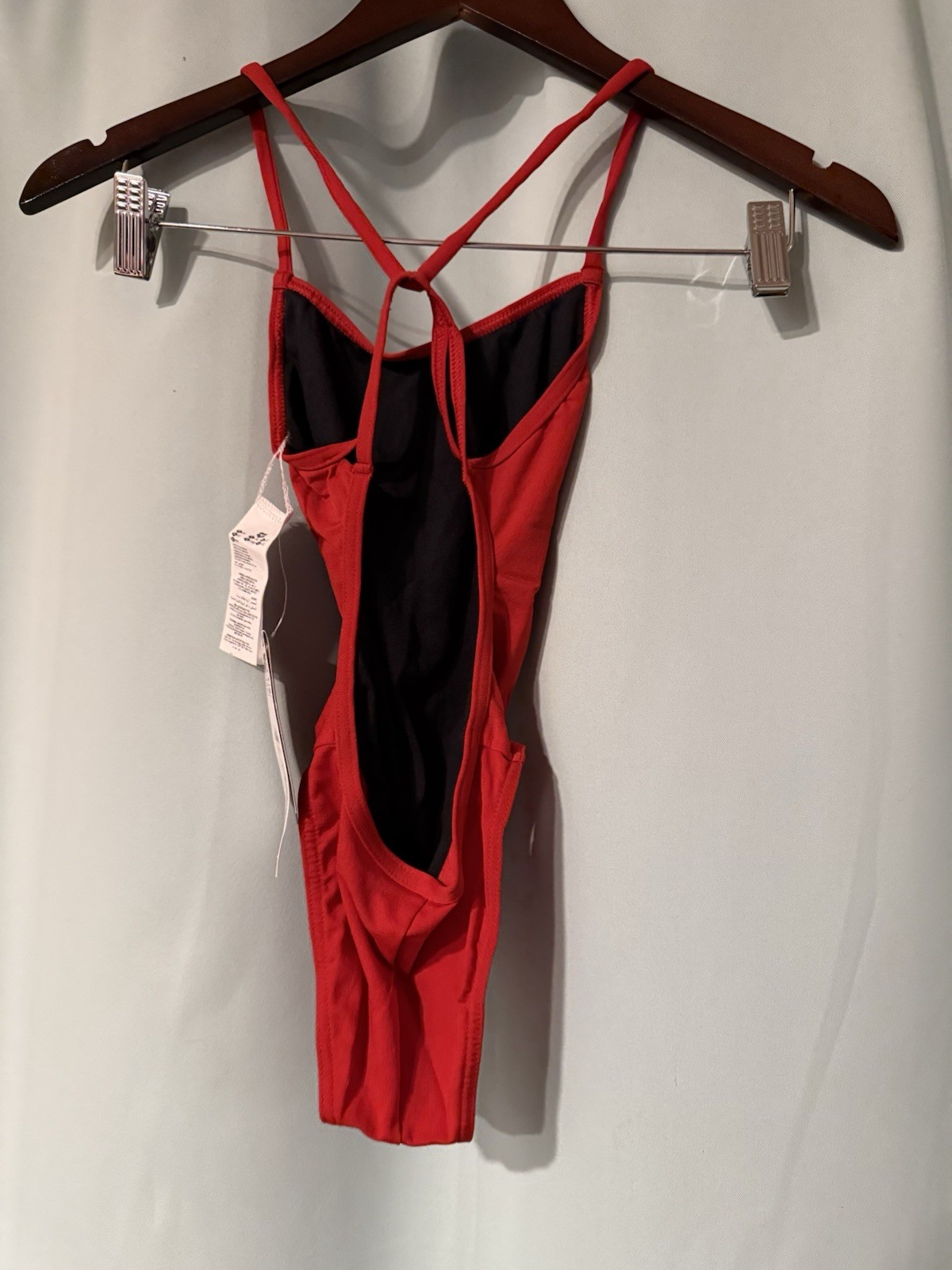 ARENA Women’s Performance Lace Back One-Piece Solid Swimsuit Red 22
