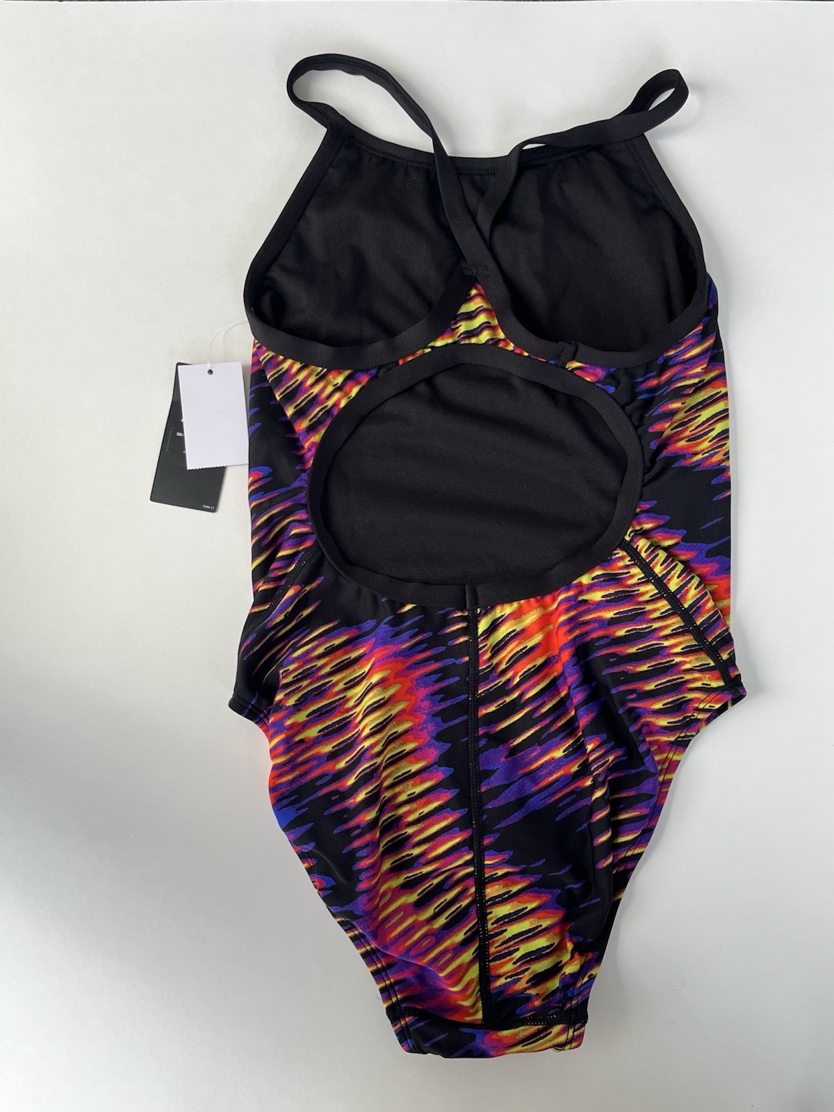 $95 RETAIL New TYR Women’s Durafast Elite Swimsuit Size 34 (M)LIME/MULTI Pattern