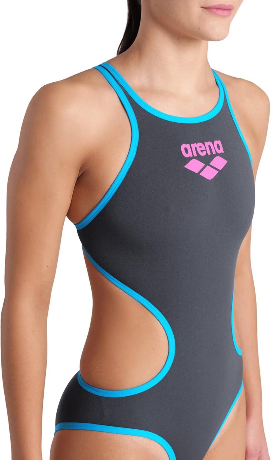 Arena One Big Logo Women’s Swimsuit Tech One Back One Piece Construction MaxLife