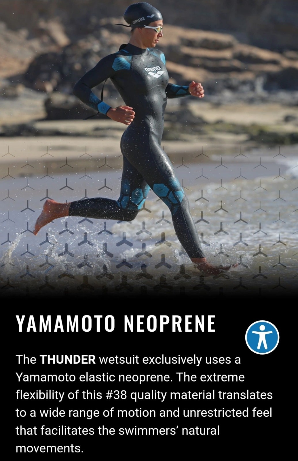 Arena Thunder Womens Open Water Wetsuit for Racing, Surfing, Triathlon – Large
