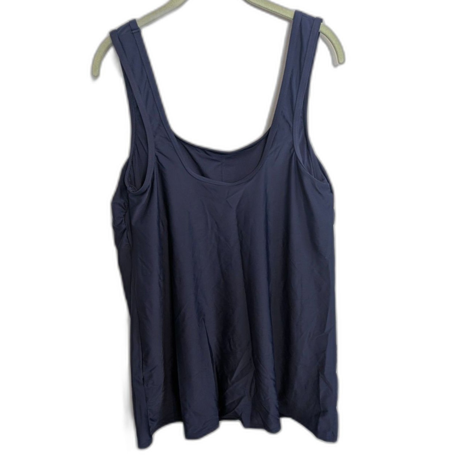 Women’s Lands’ End One-Piece Swim Dress With Attached Shorts L 14-16 NWOT