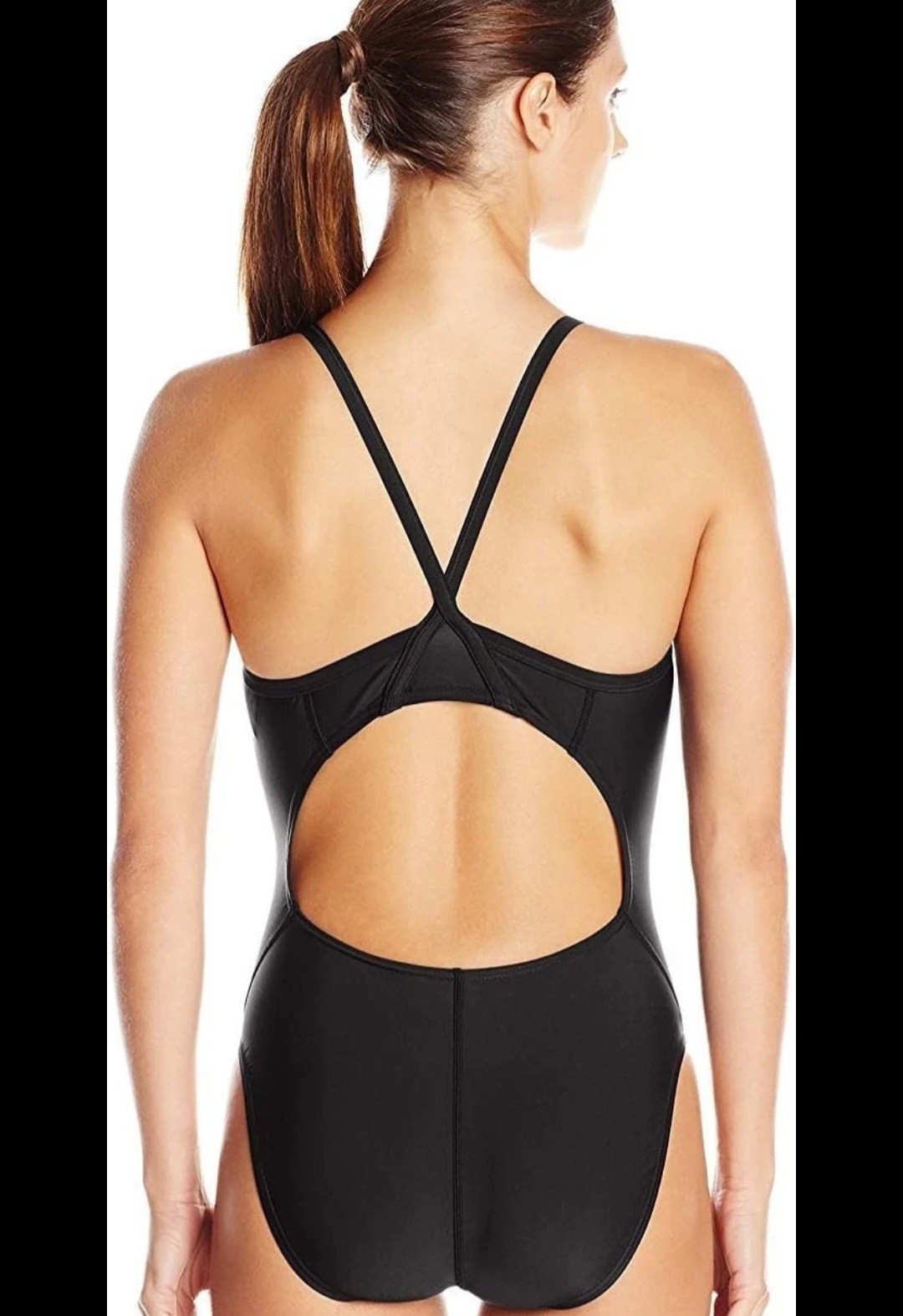 *Speedo Eco Solid Pro LT Flyback 001 Female Women Black size 30 S ONE PIECE