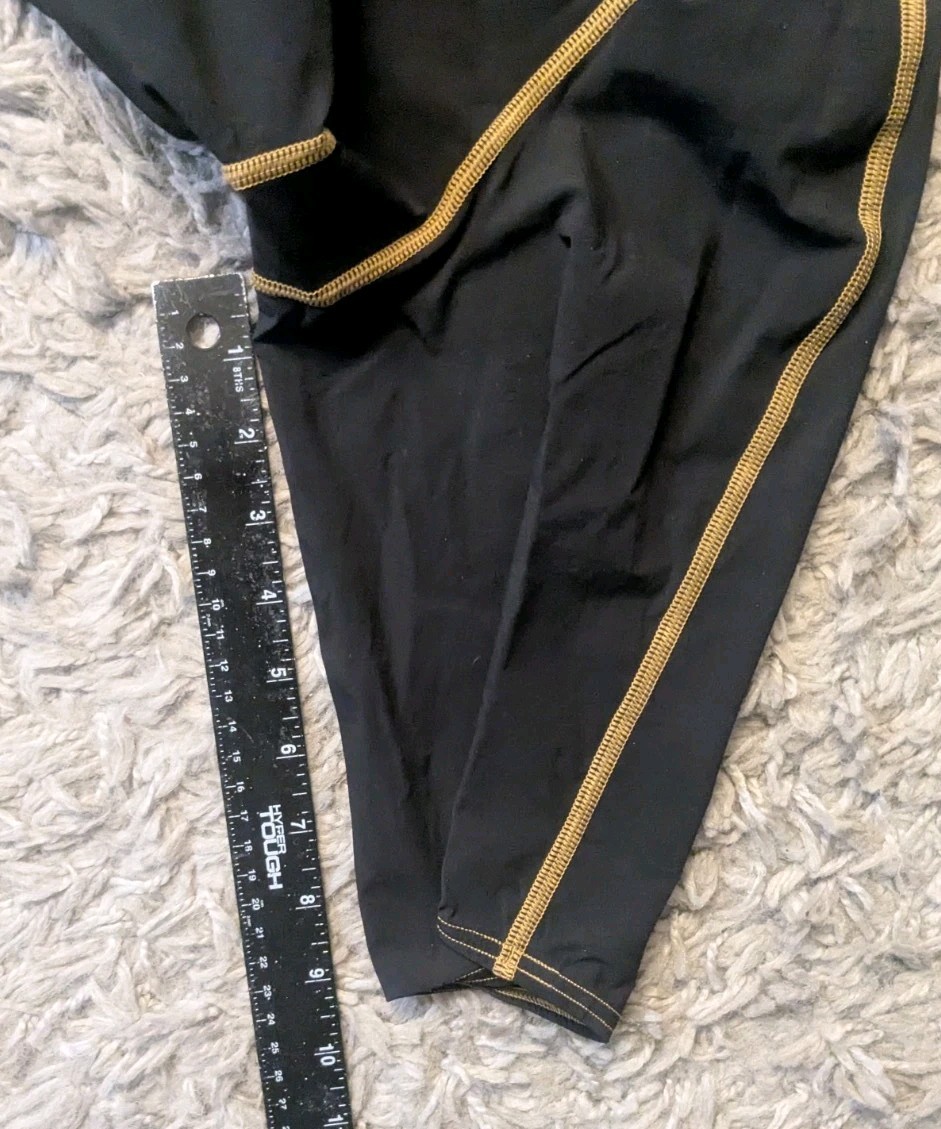 Speedo LZR Pro Kneeskin Black w Rose Gold Trim Style 7190911 sz 24