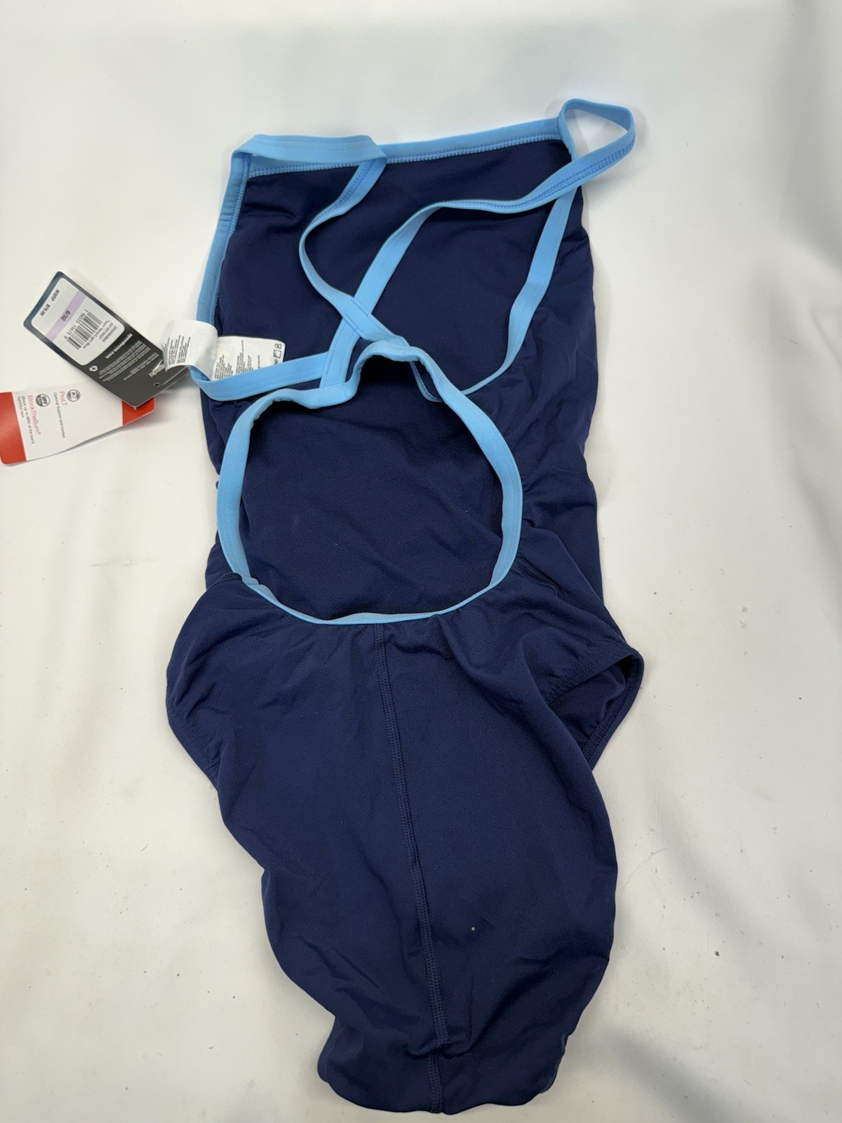 Speedo Women’s Flyback Training Suit Team Navy/light Blue Size 6/32