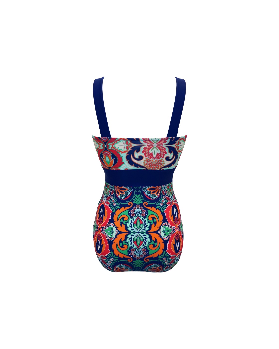 Pour Moi Colour Block Swimsuit Control Wirefree Swimming Costume 1415R
