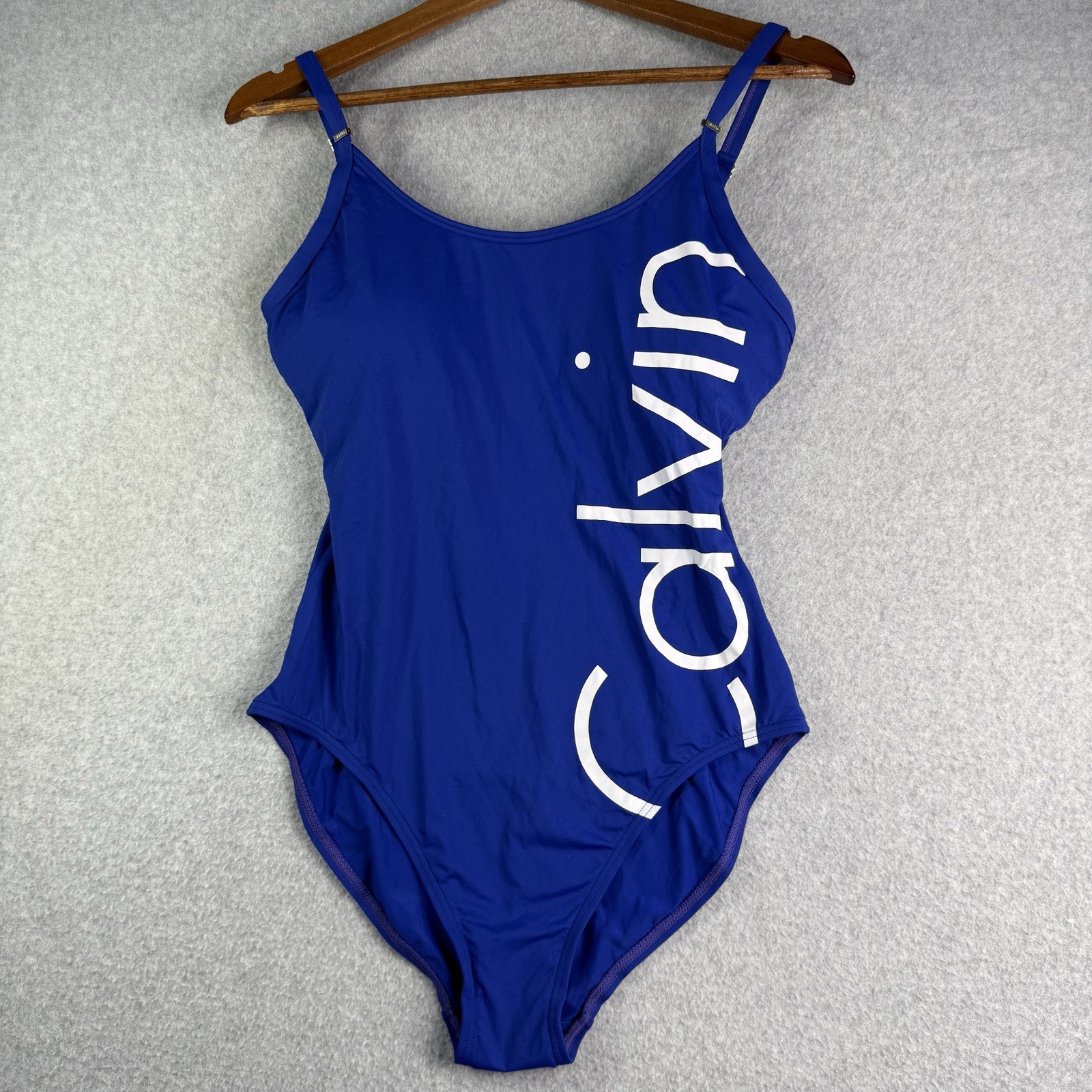 Calvin Klein Swim Suit Women’s 10 Blue One Piece Logo
