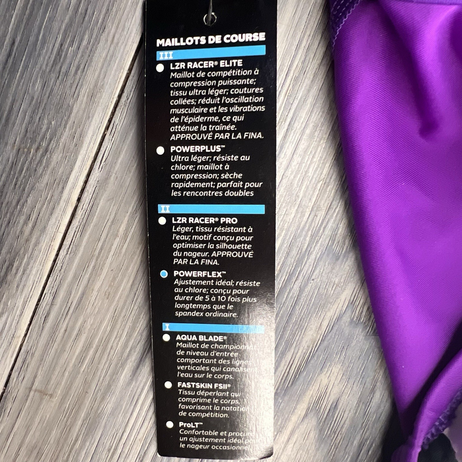 SPEEDO PowerFlex Eco Revolve Splice Energy Back OnePiece Swimsuit M 10/36 Purple