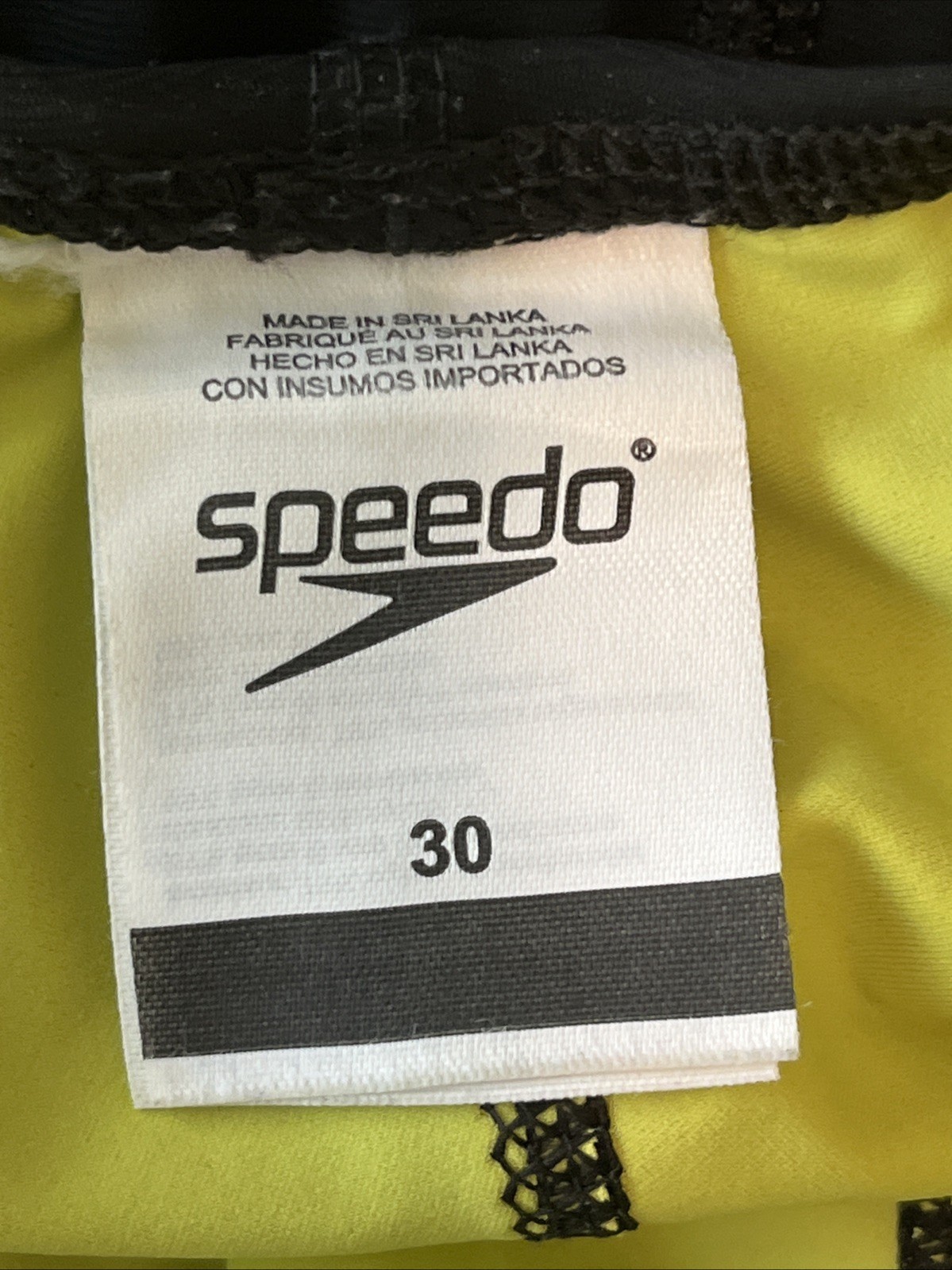 Speedo Vanquisher Kneeskin Tech Suit Black Size 30 12-Under Approved Legal EUC