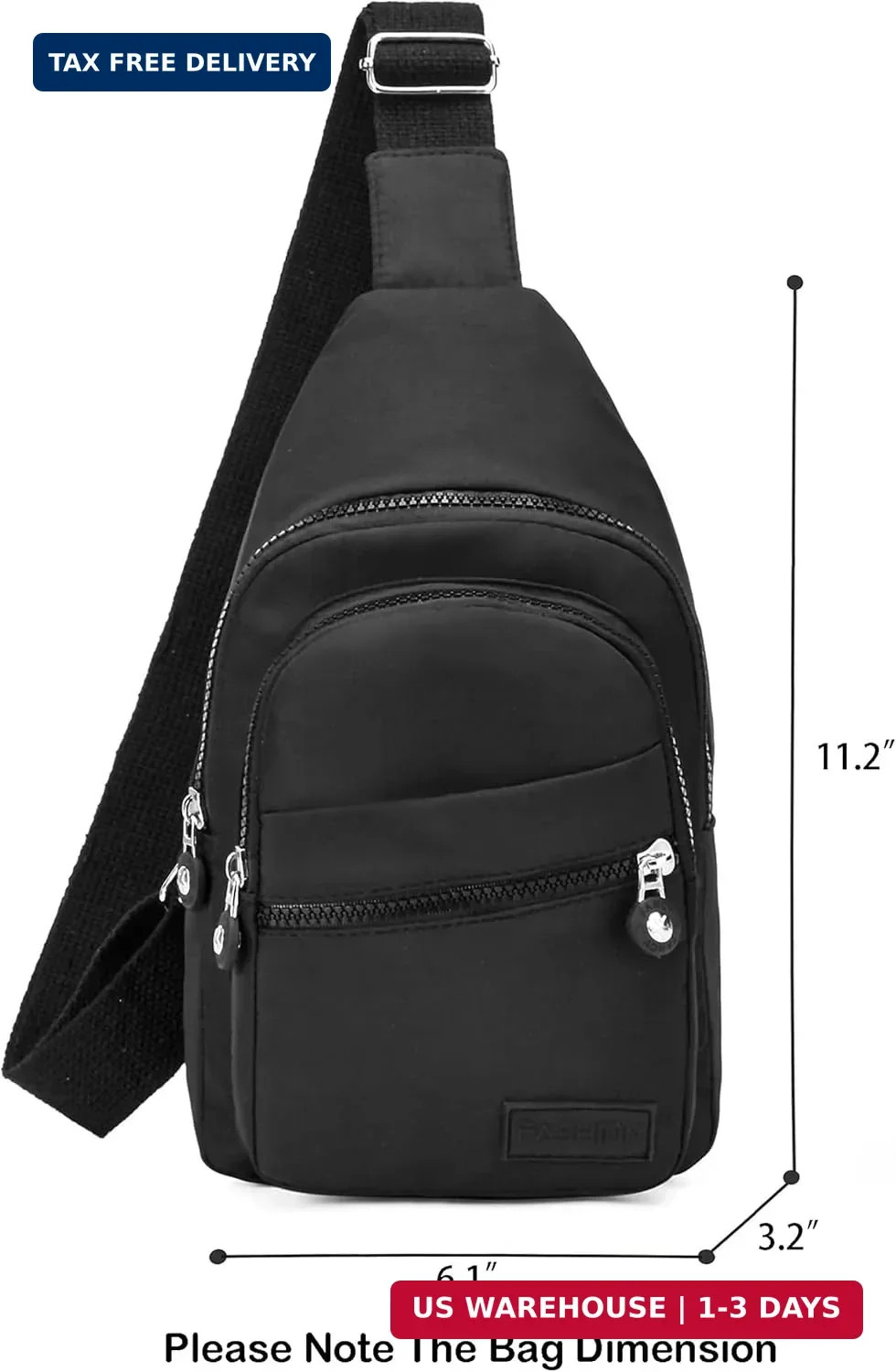 Banelu Small Sling Backpack Crossbody Bags for Women Men, Small Sling Bag Cross