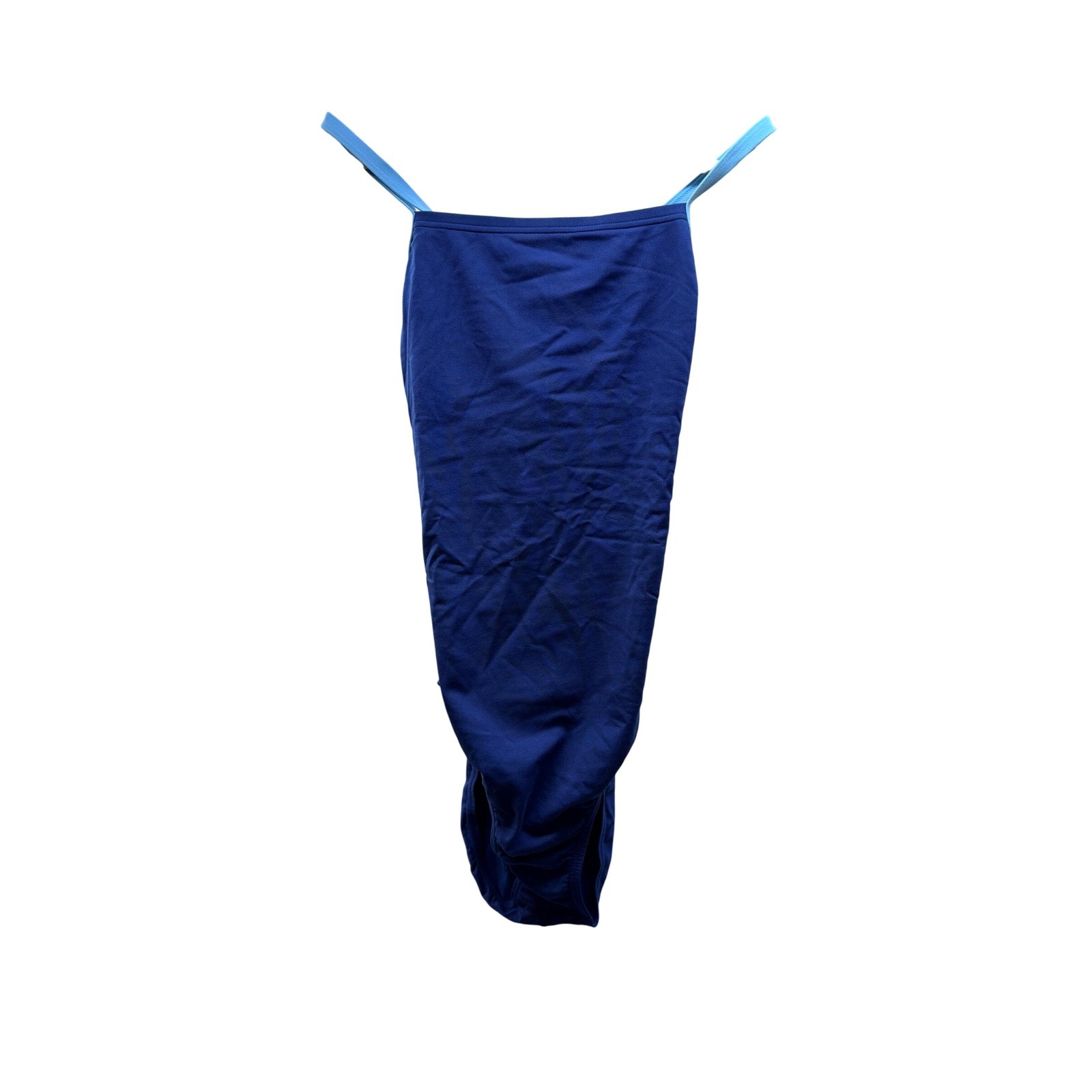 Speedo Endurance+ Womens One Piece Swimsuit Navy Blue Crossback Size 12/38