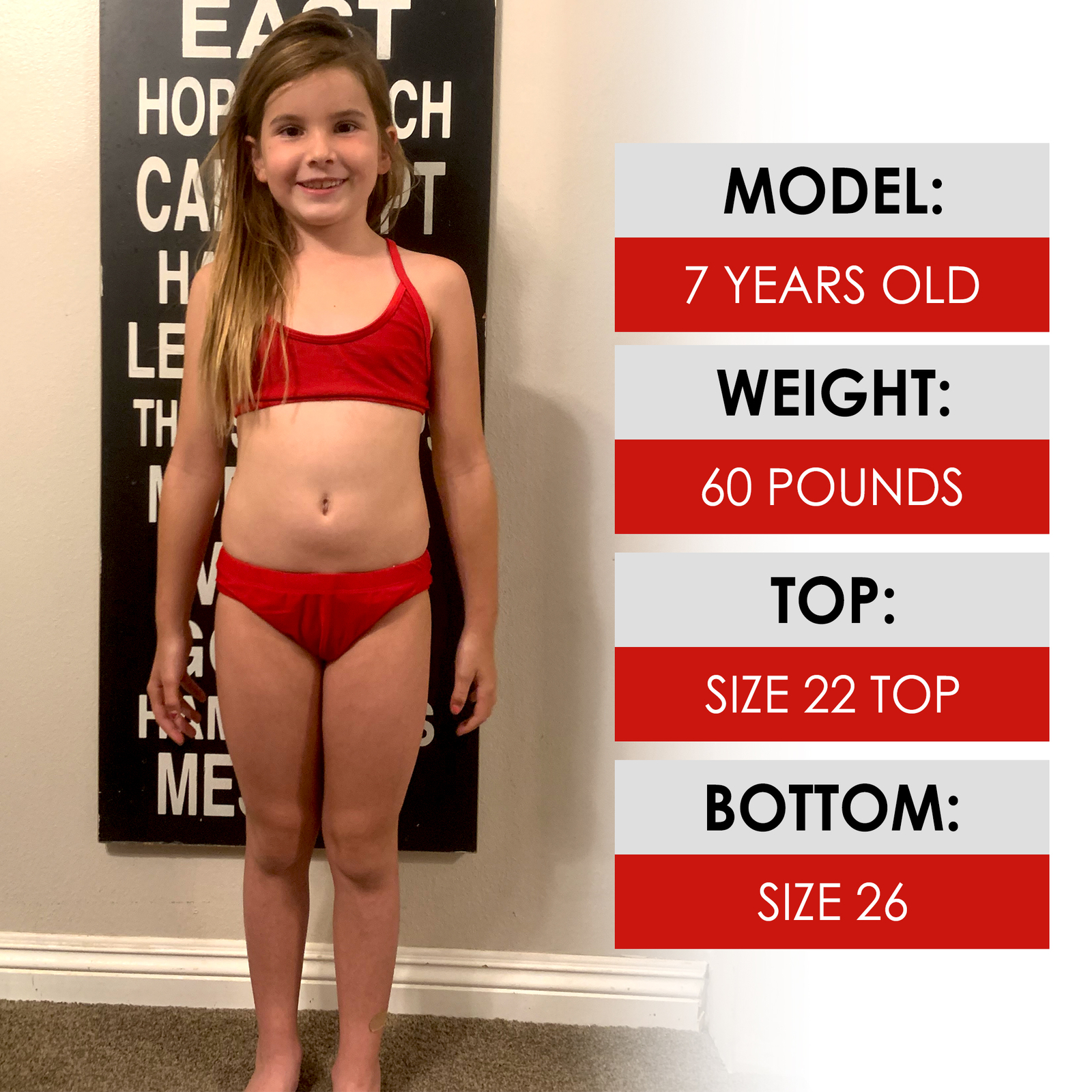Junior Guard 2-Piece THIN Strap Swimsuit Red (READ SIZING)