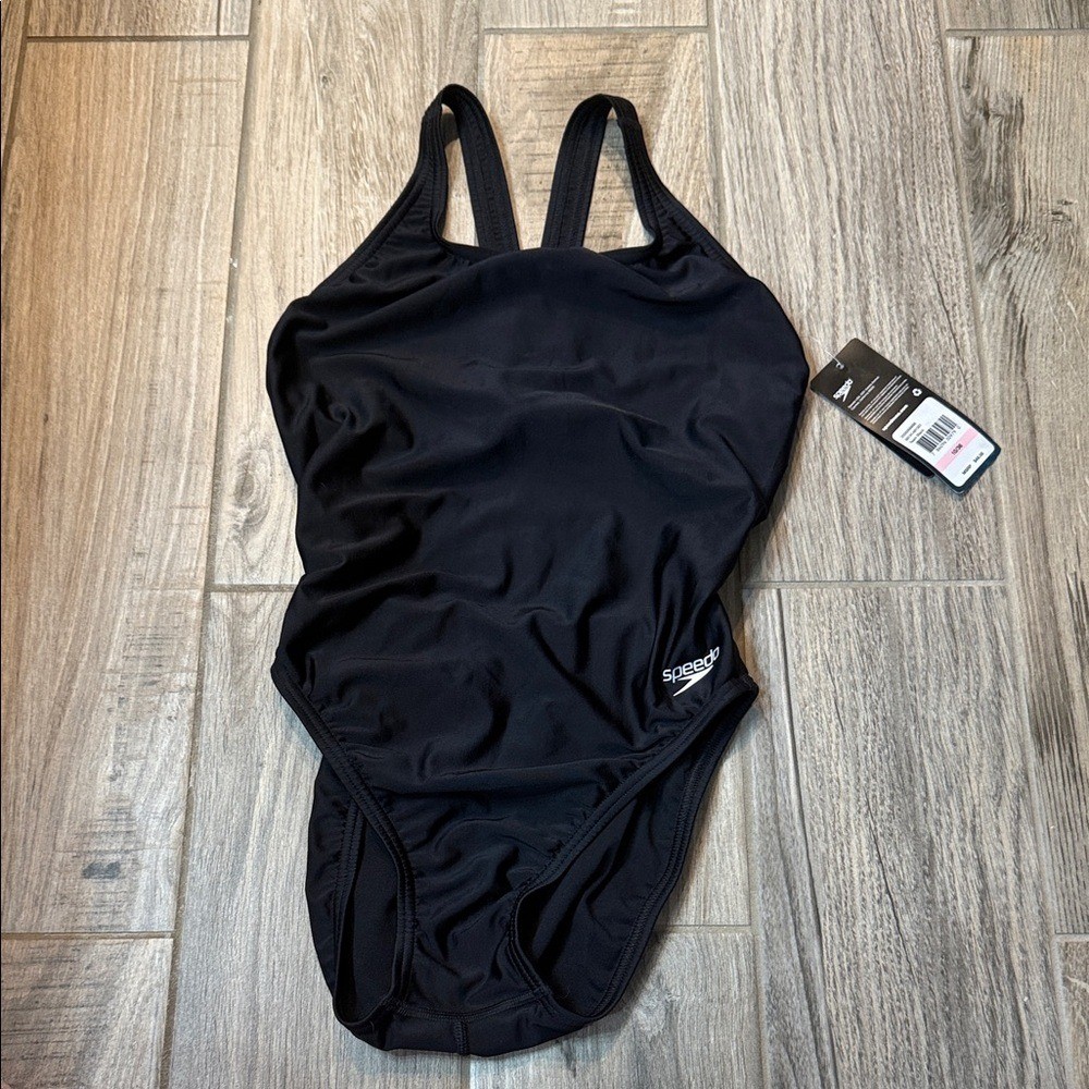Speedo Womens ProLT Super Pro Swimsuit One Piece Solid Adult Black SIZE 10 NEW