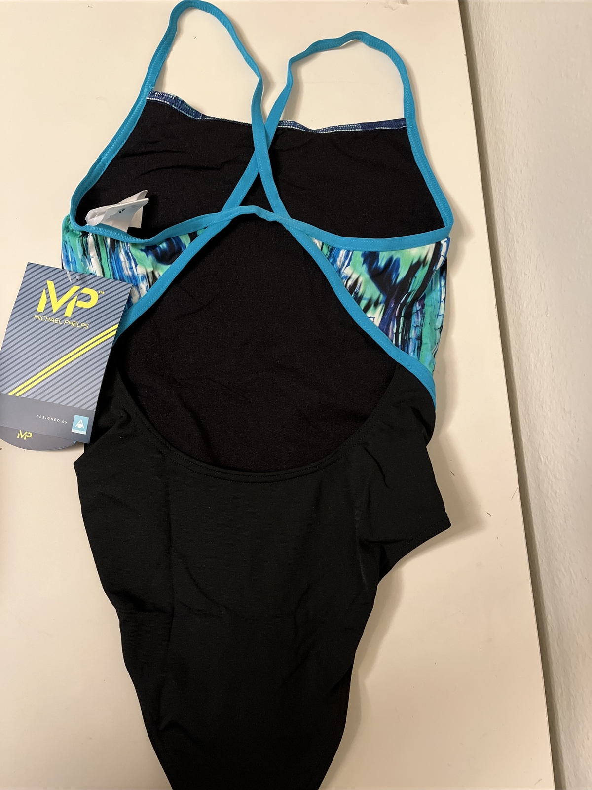 Size 24 Michael Phelps Racing Swim Suit Aqua Infinity Tech! Women Freeze READ!