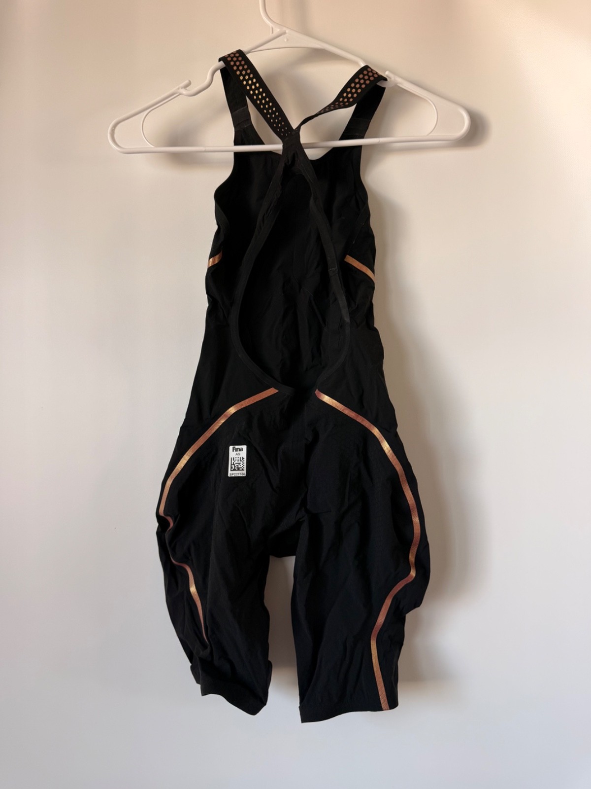 Women’s Speedo Fastskin LZR Pure Intent Open Back Black/Rose Gold Size 25