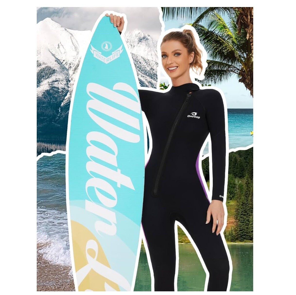 New! 5mm Wetsuit for Women – Long Sleeve Full Diving Thermal Neoprene Xl