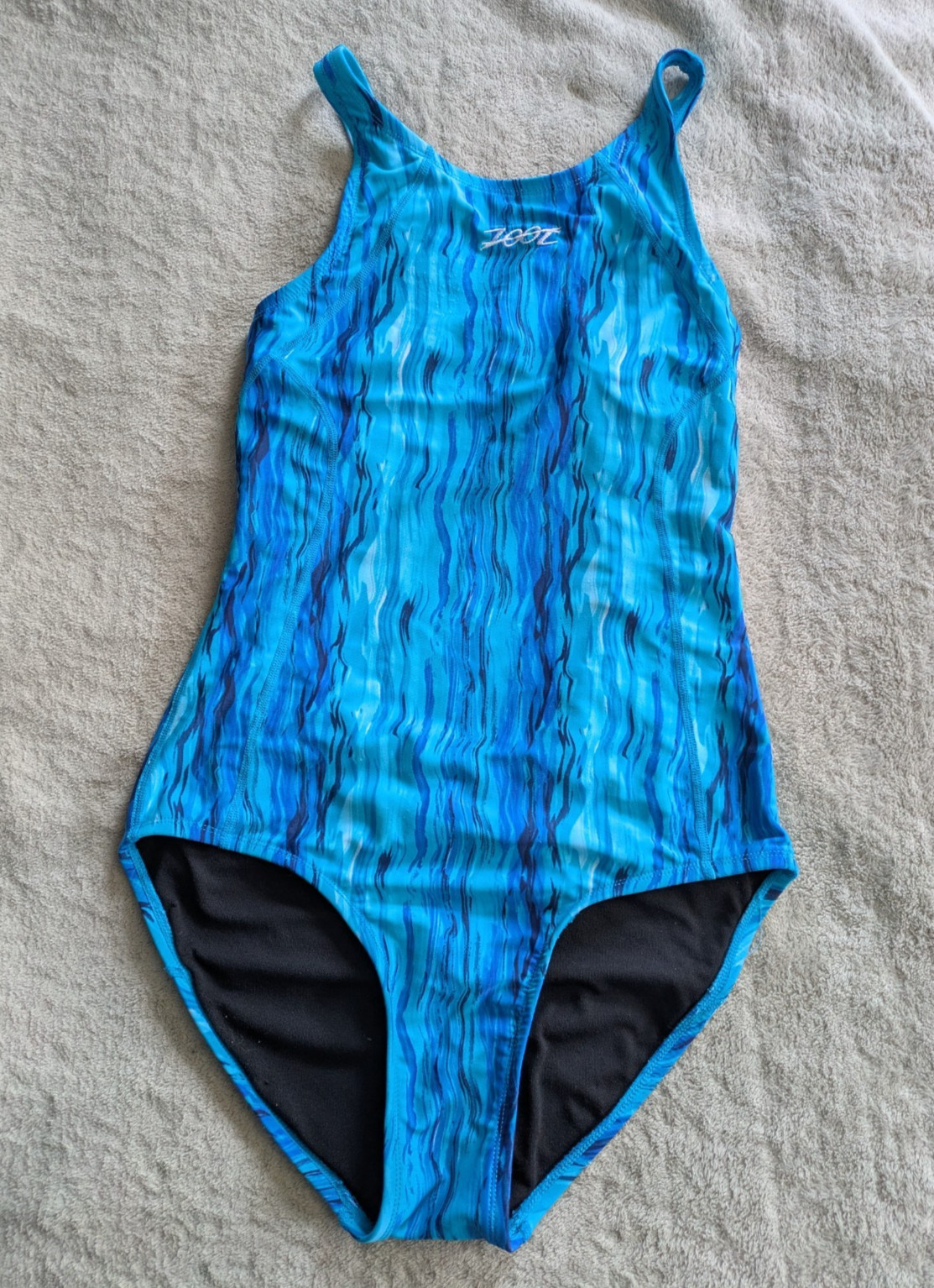 ZOOT SPORTS One Piece Swimsuit Womens Size Large 36 Blue Swim Suit