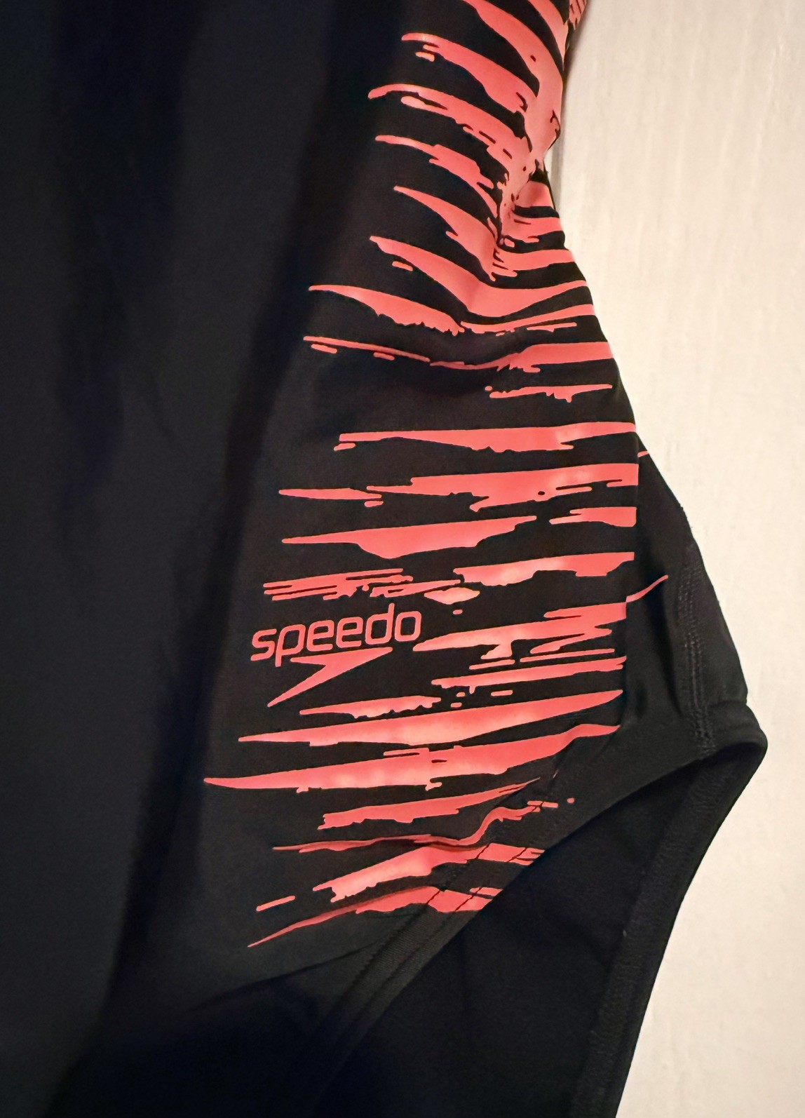 Speedo Pro LT One Piece Swimsuit Black Red Orange Racerback Size 14/40 Women’s