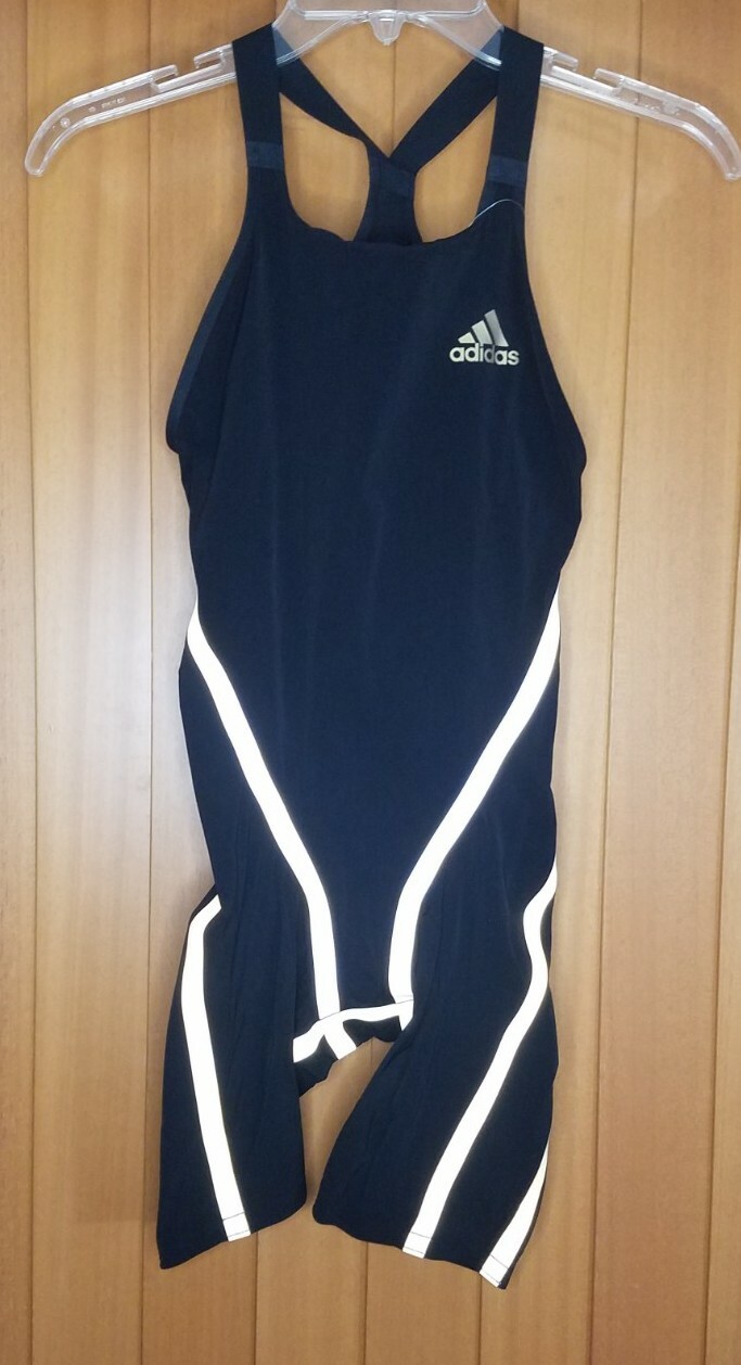 $450 Adidas Adizero XX Closed Back Swim Suit Speed Skin Knee FINA Women’s 24″