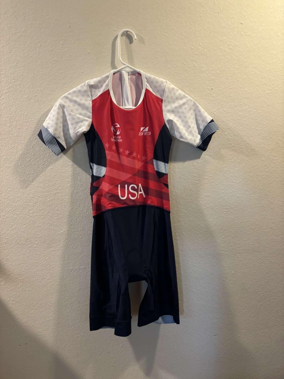 NEW Zone3 Short Sleeve Tri Suit – Women’s Small – World Triathlon – USA