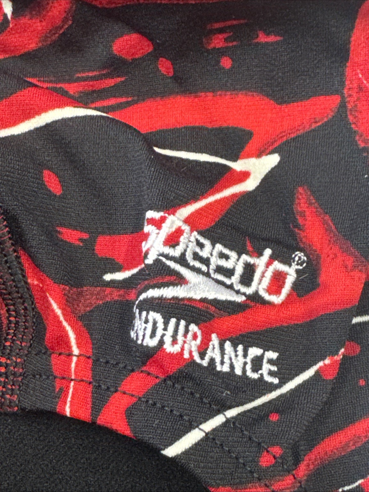 Speedo XD Skin Womens Endurance Swimsuit One Piece Strap Back 10/36 Red Flowers