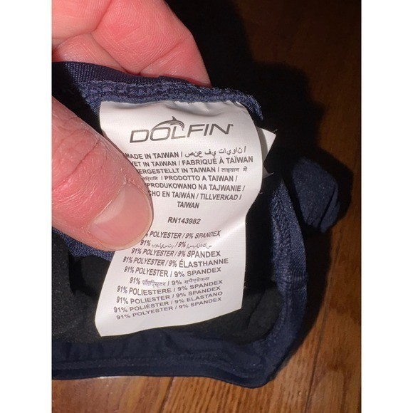 Dolfin Navy Blue One Piece Racerback Competitive Training Swimsuit 7482S Size 30