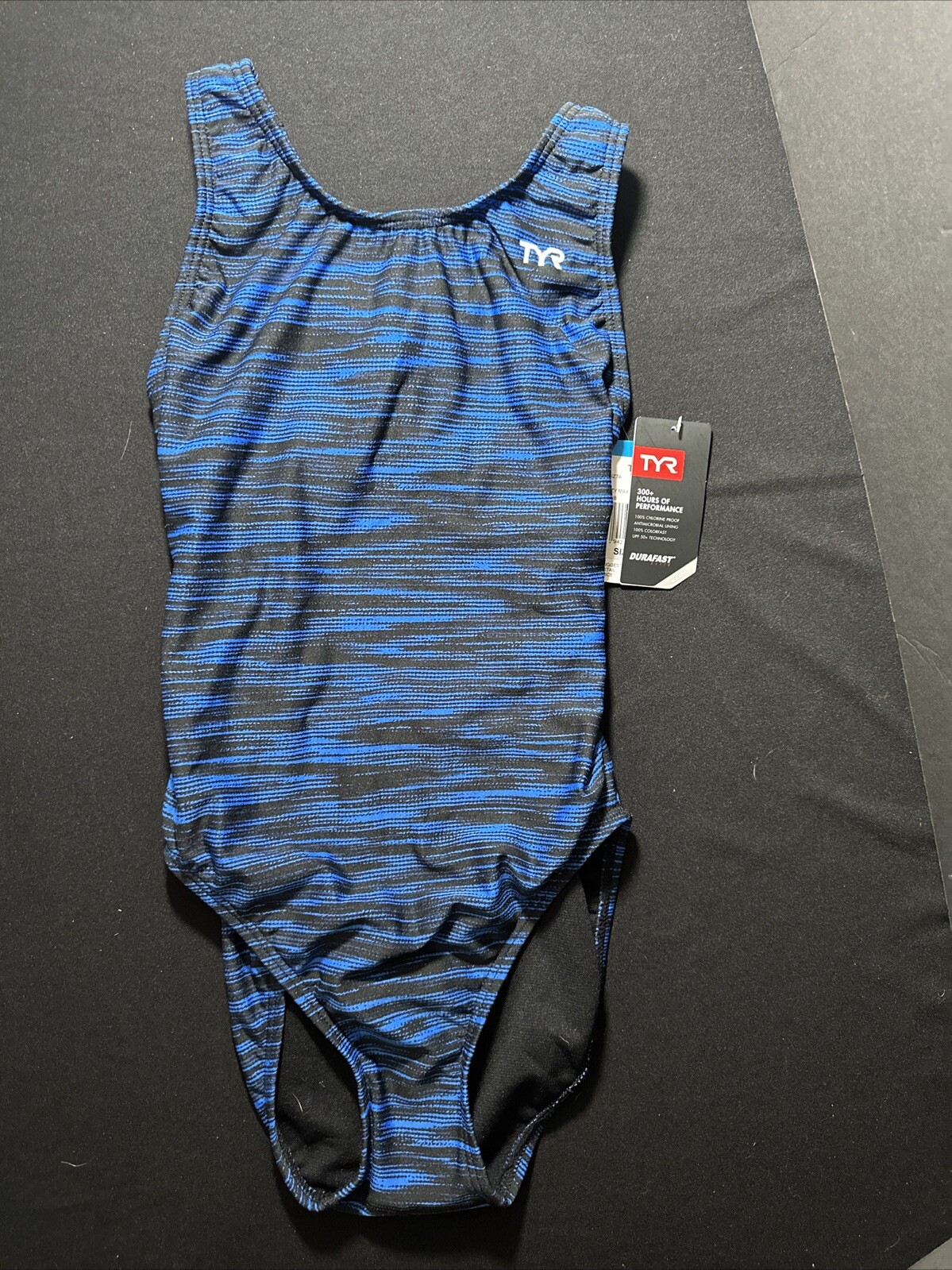 NEW TYR Women’s Fizzy Maxfit Swimsuit – 2023 300+ Blue Black