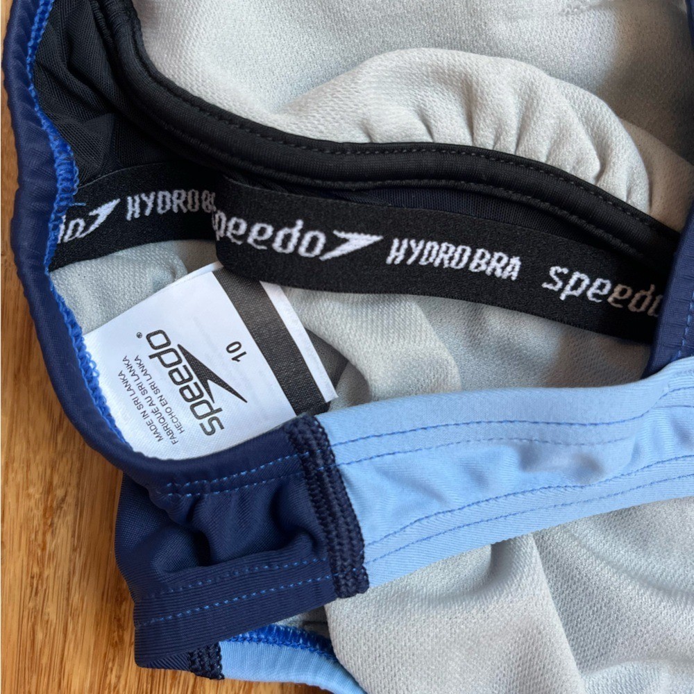 Womens Swimwear Speedo one piece Swim Suit Navy Blue Size 10 C-26