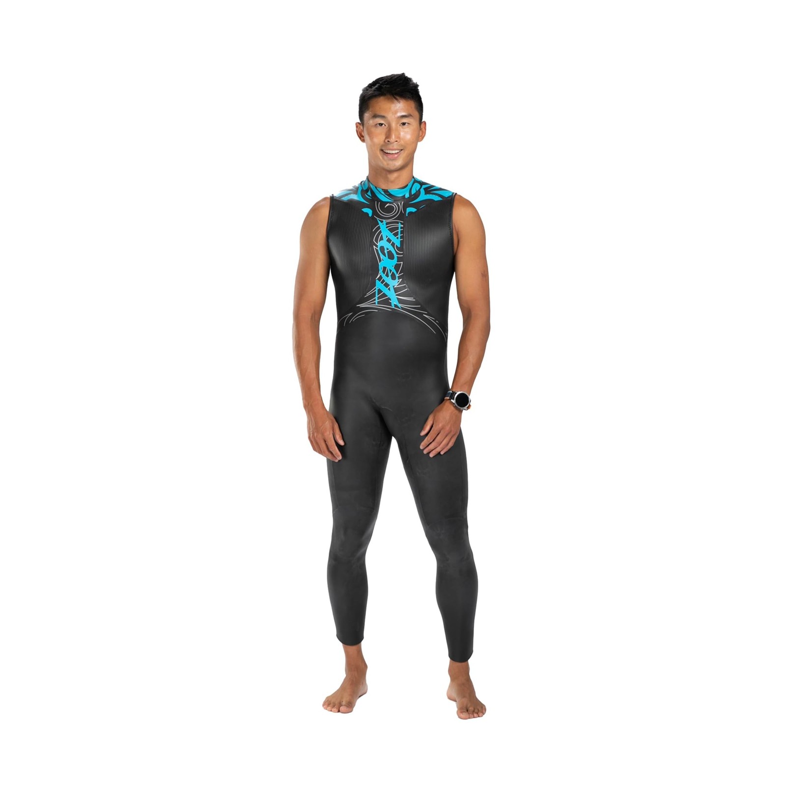 Zoot Men’s Manta Sleeveless Wetsuit, Yamamoto Neoprene Triathlon Suit with
