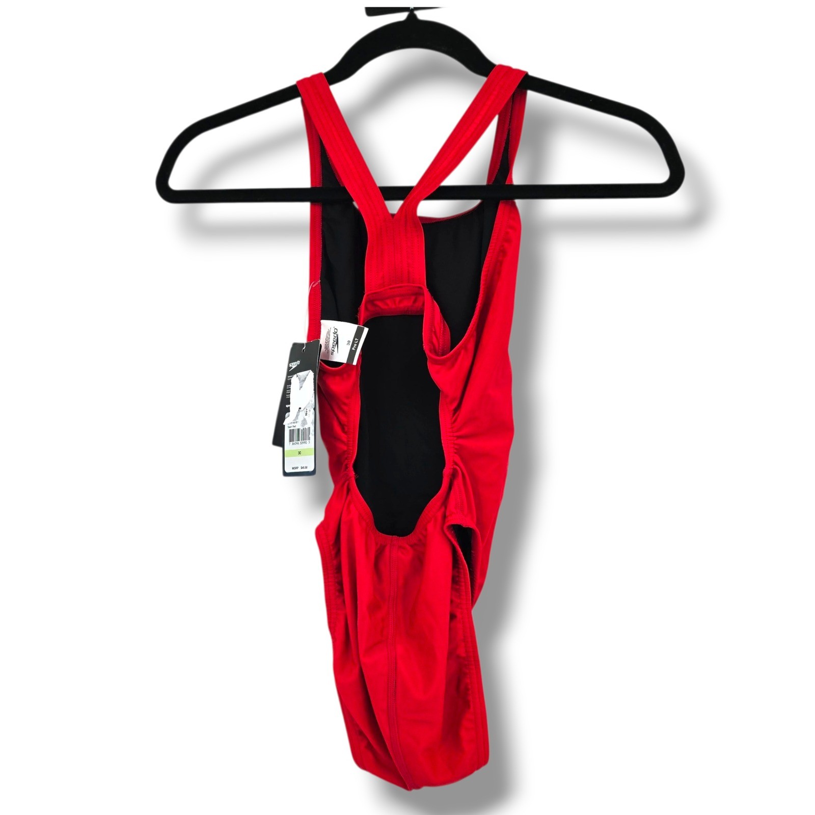 New Speedo Team Red Pro LT One Piece Athletic Swimsuit Women’s Size 30