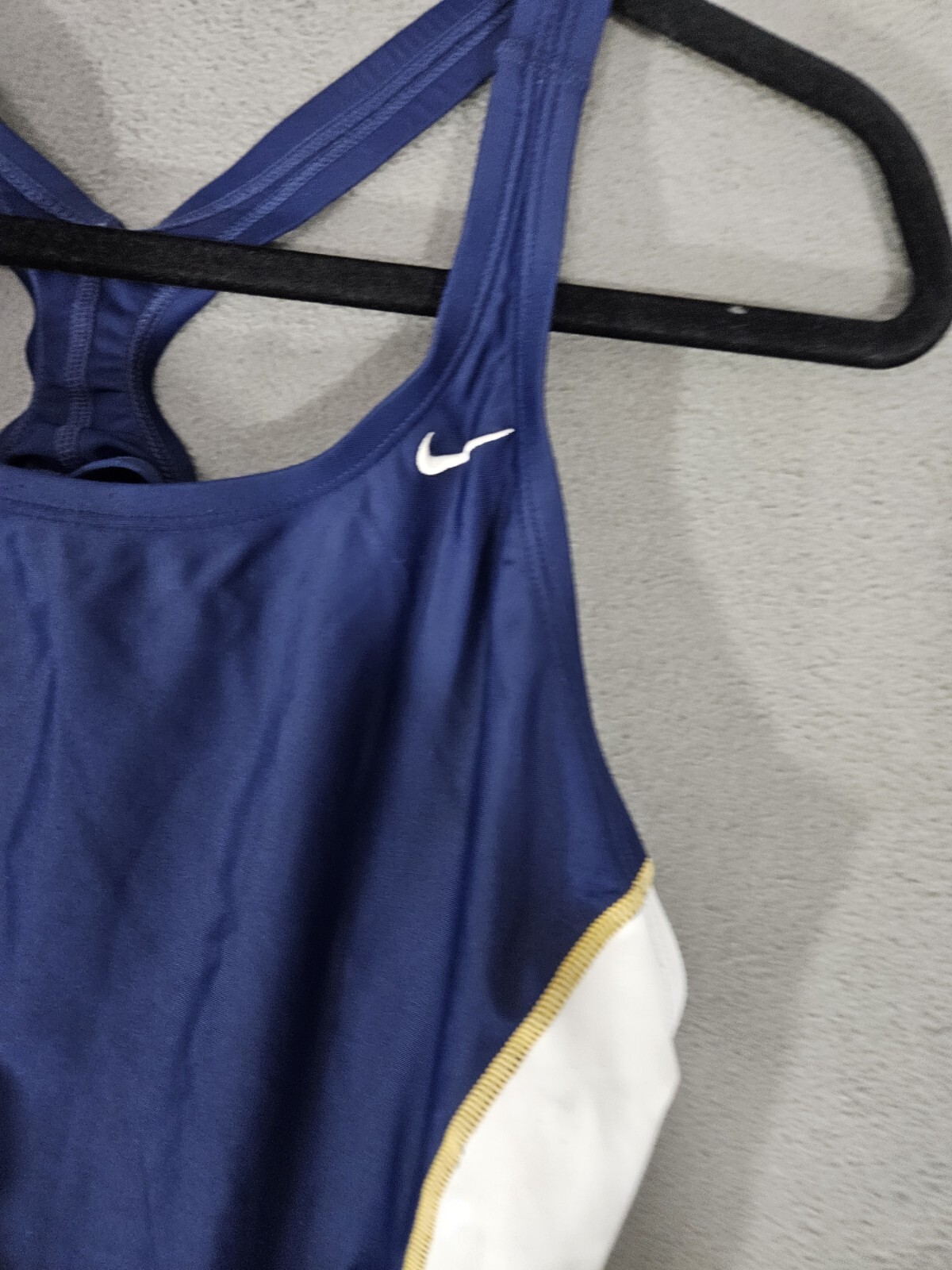 Nike Womens Multicolor 10 Racerback Competition Swimsuit One Piece Navy Stretch