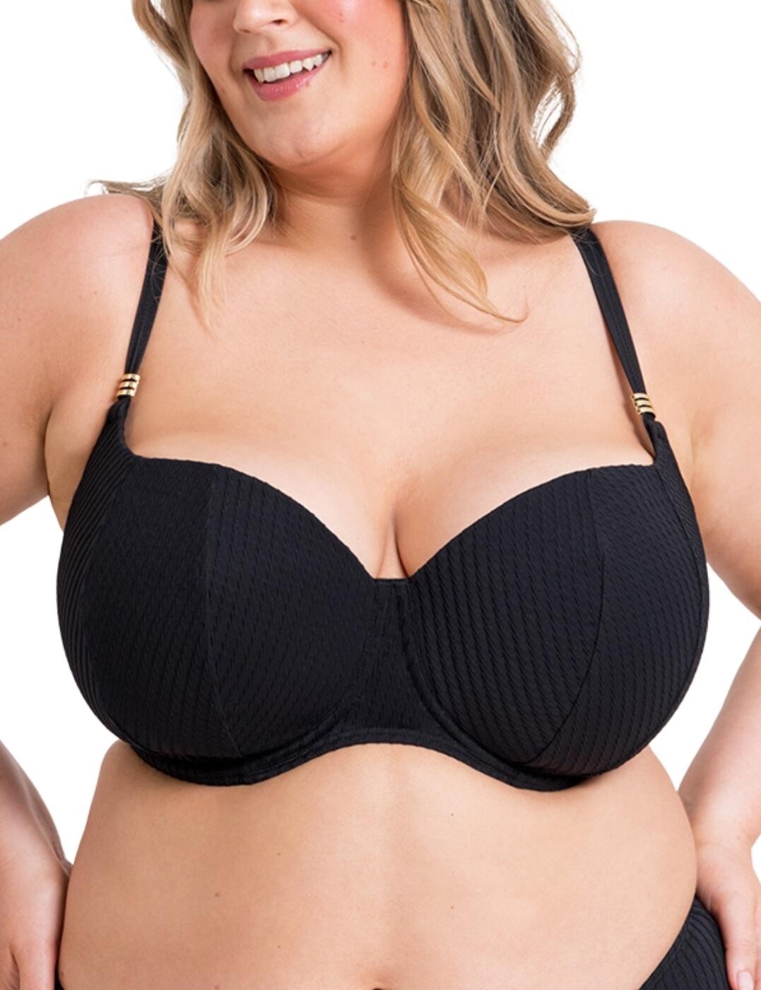Curvy Kate Jet Set Bikini Top Balcony Padded Supportive Womens Swimwear CS034300