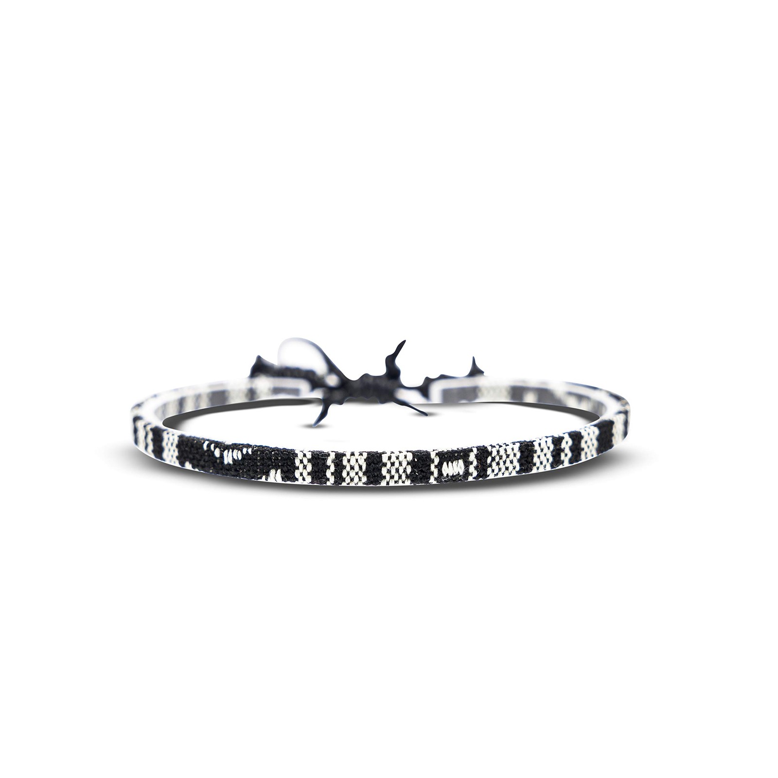 Made by Nami 2 Pcs Boho Surfer Bracelets for Women and Men Black & White