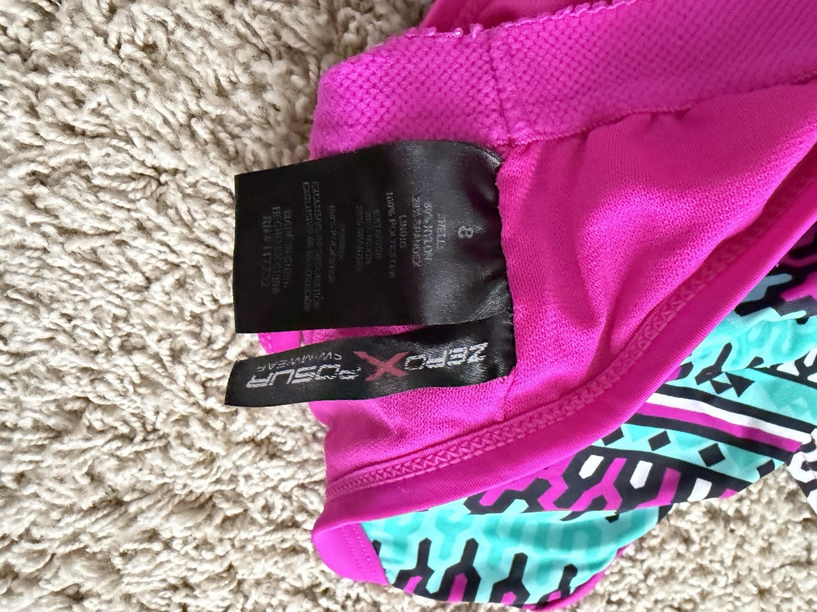 Zeroxposur Women’s Tankini Swim Top Size 8 Swimming 82% Nylon 18% Spandex