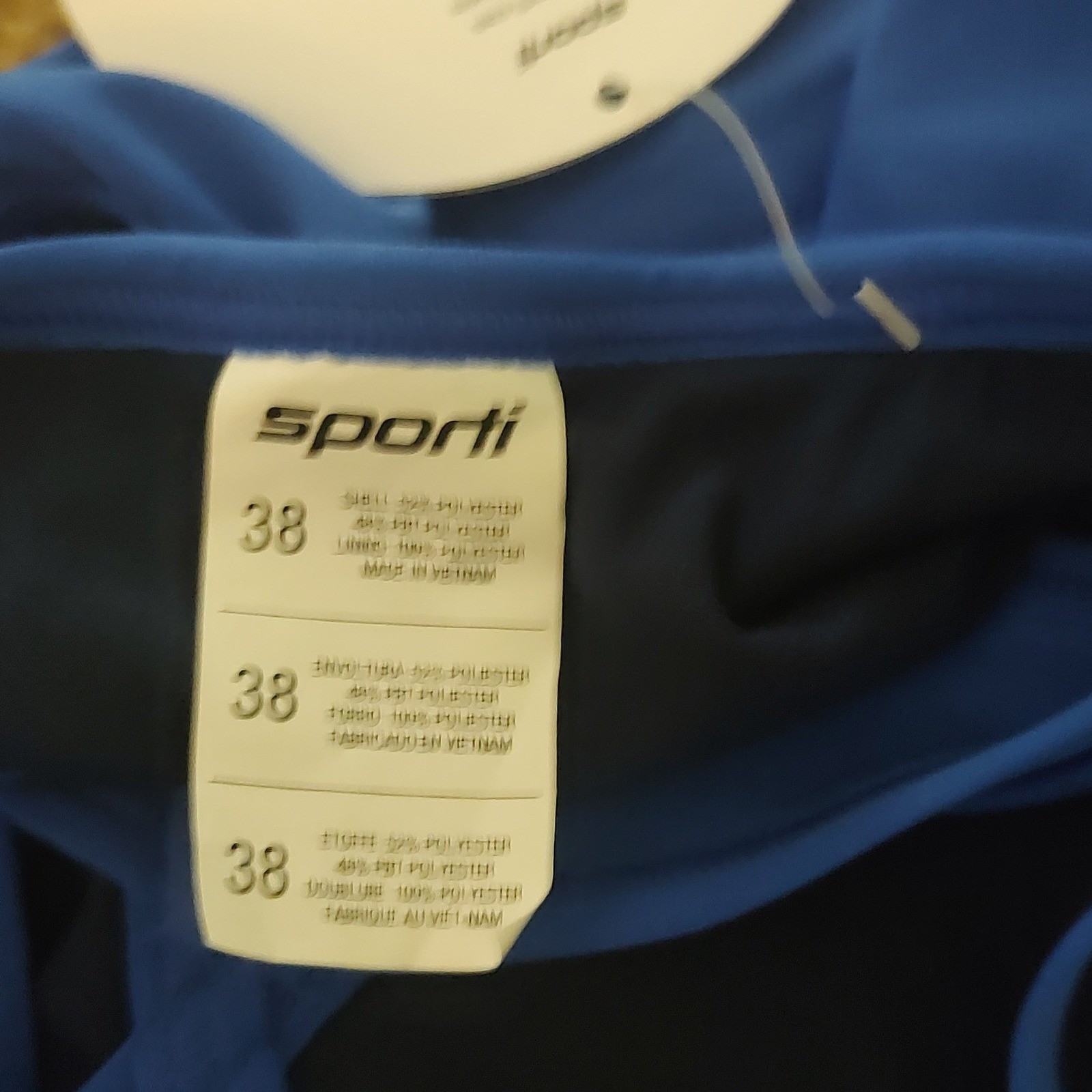 Sporti Antilast Solid Thin Strap One Piece Women 38 New Performance Swimsuit