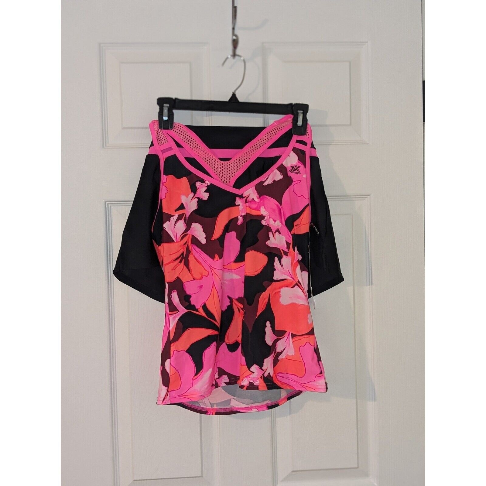 ZeroXposur Tankini Swimsuit Set Floral Print Lightweight Skirt Bottom S NWT $94