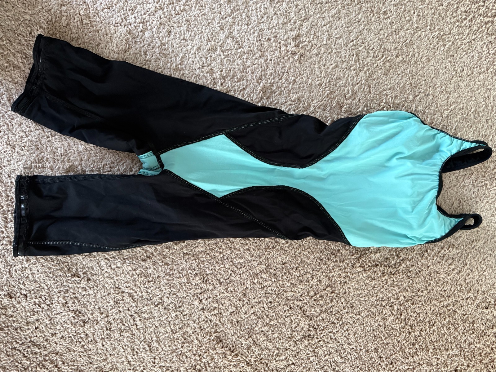 Arena Women’s Powerskin Impulso Open Back Tech Suit Swimsuit – Black Teal / 24