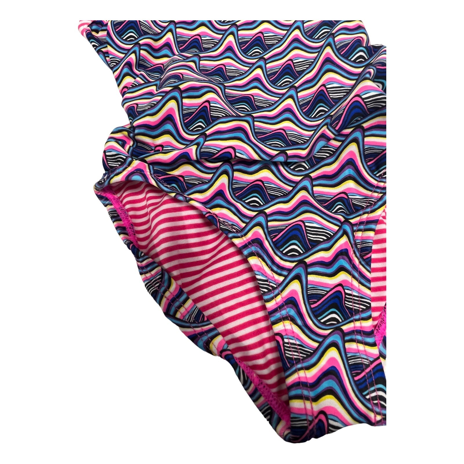 Dolfin Uglies Women’s One Piece Print Strap Back Swimsuit. Sz 26 NEW TAGS PINK