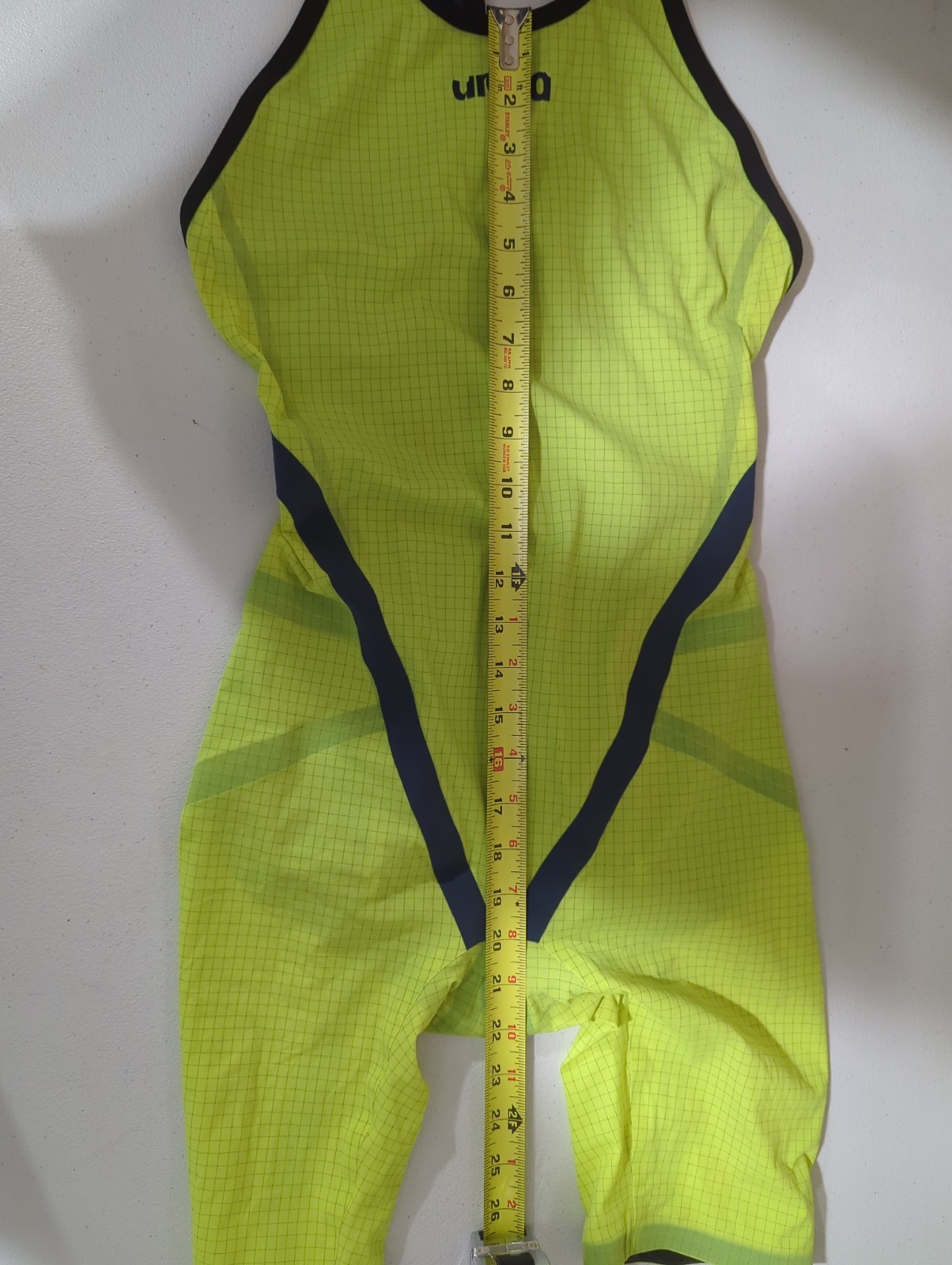 Arena Powerskin Carbon Flex Open Back Kneeskin Fluo Green Size 32