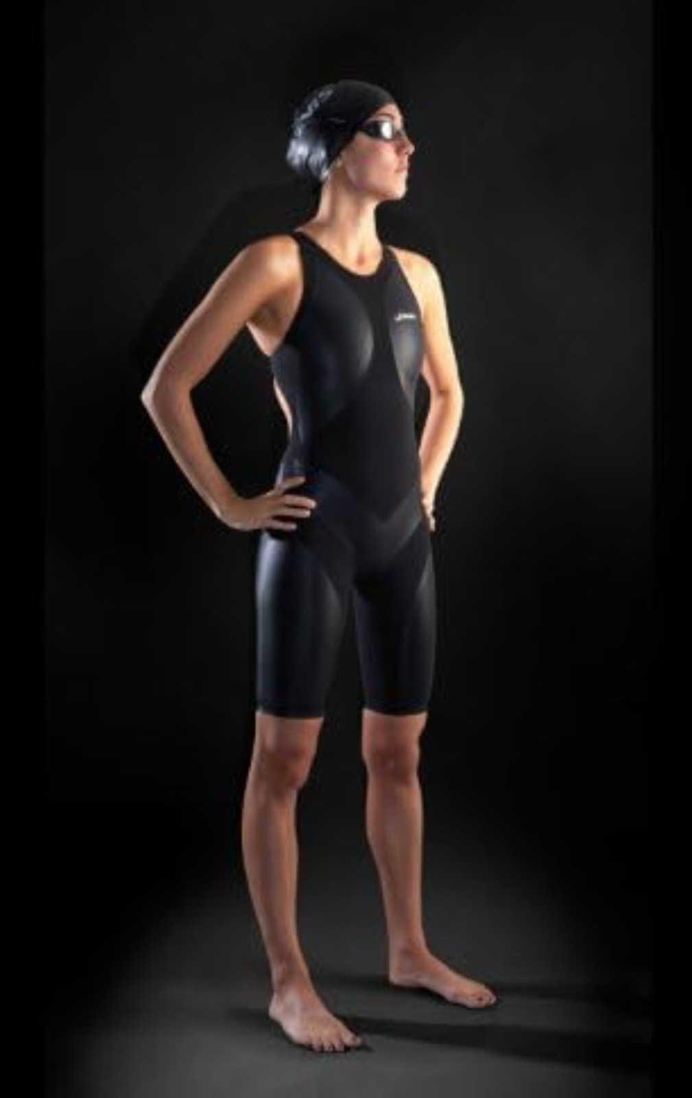 Finis Female HydroSpeed Velo Race John Swim Suit Technical Racing Black 24 Fina