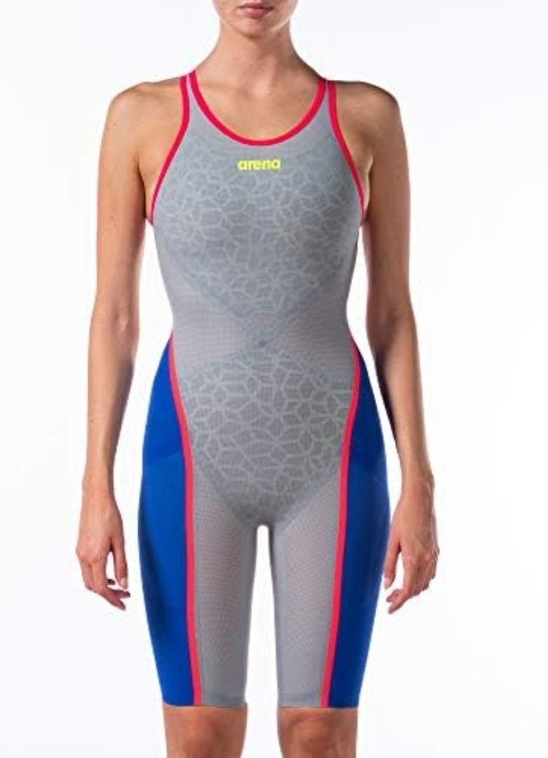 Arena Powerskin Carbon Ultra FBSLOB Light Grey/Electric Blue, Sz 28 New w/tags