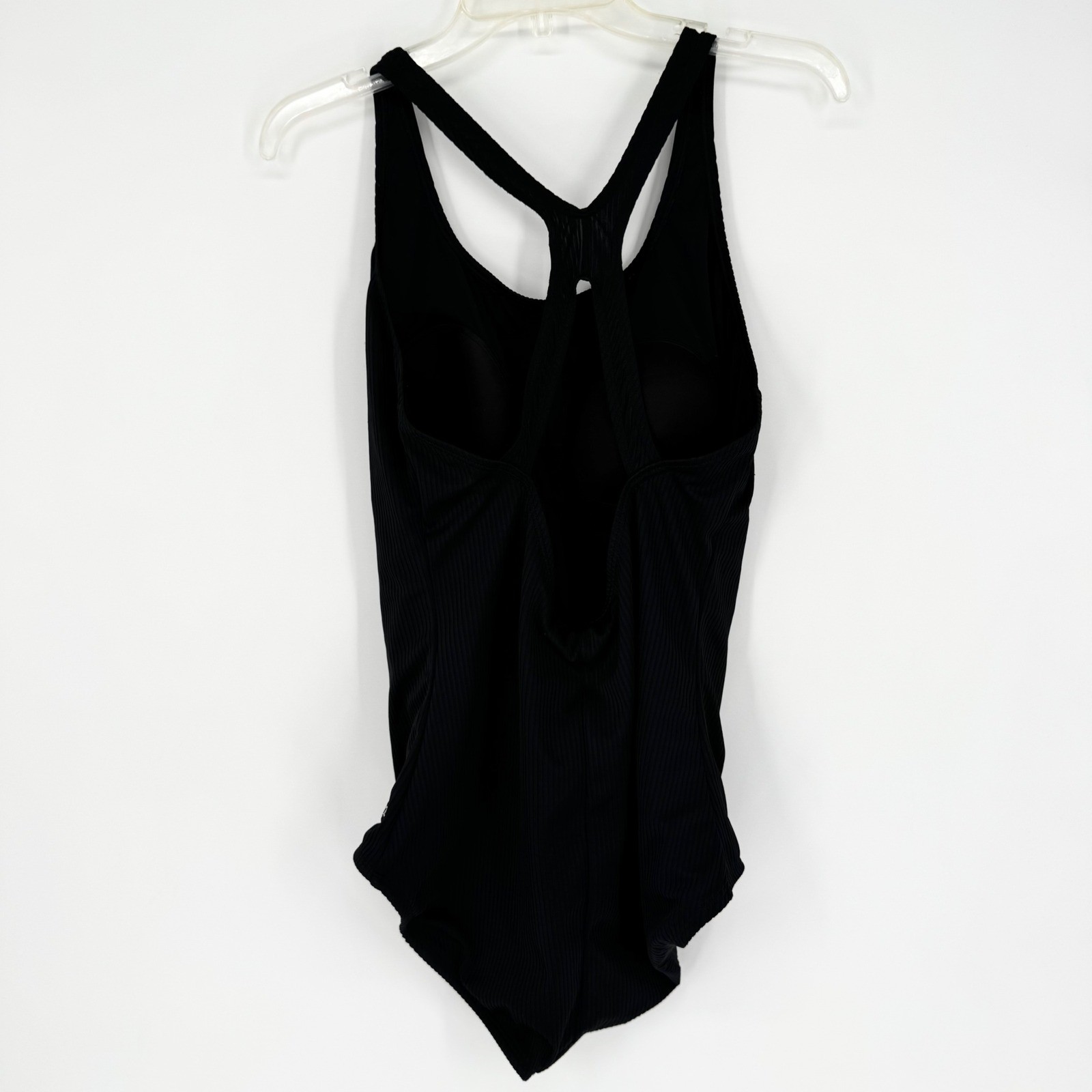 Speedo Ultraback One Piece Ribbed Swimsuit Black Plus Sz XXL Swim Sporty Modest