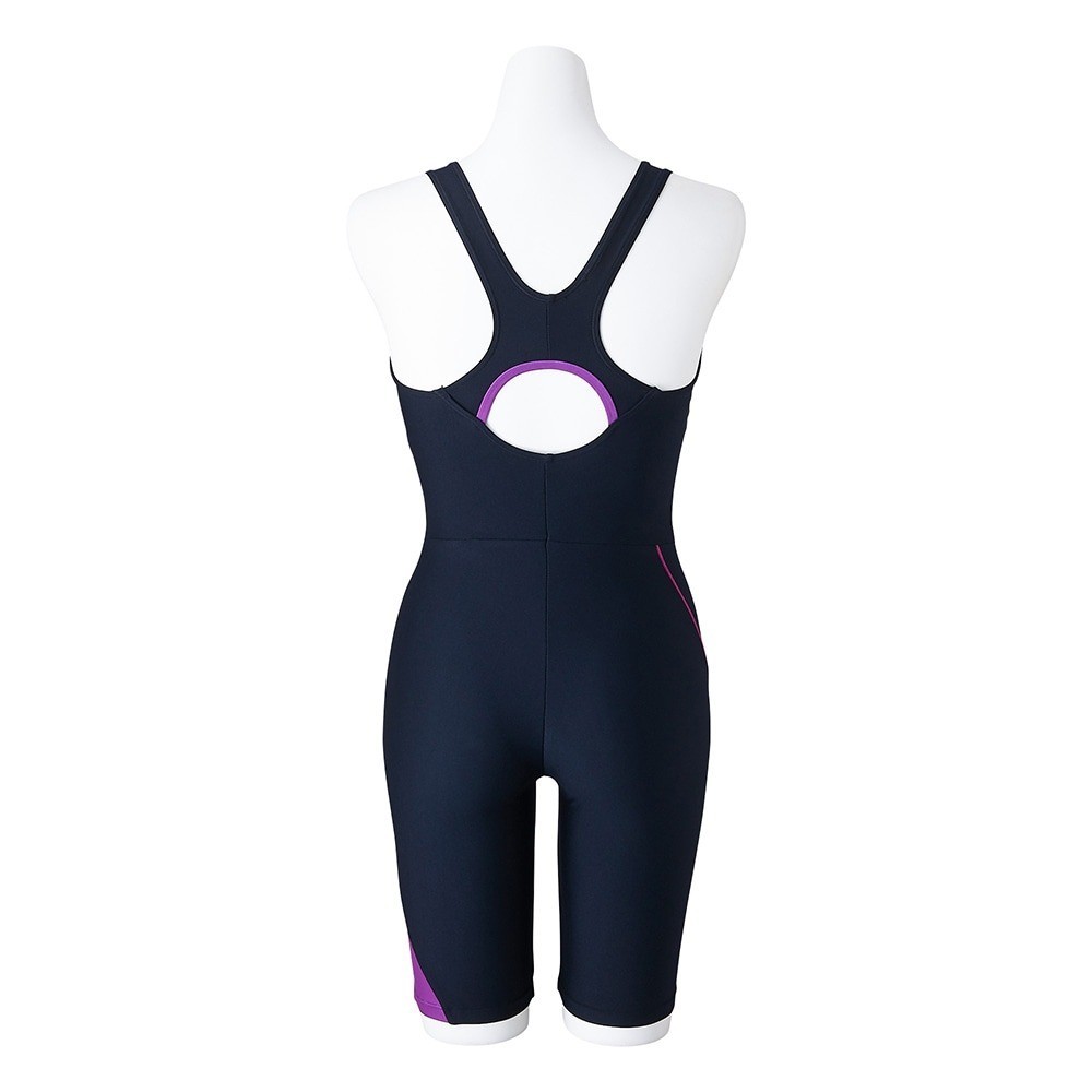 Mizuno Women’s Swim Fitness All-in-One Swimsuit Stroke ONE Black/Magenta Pink