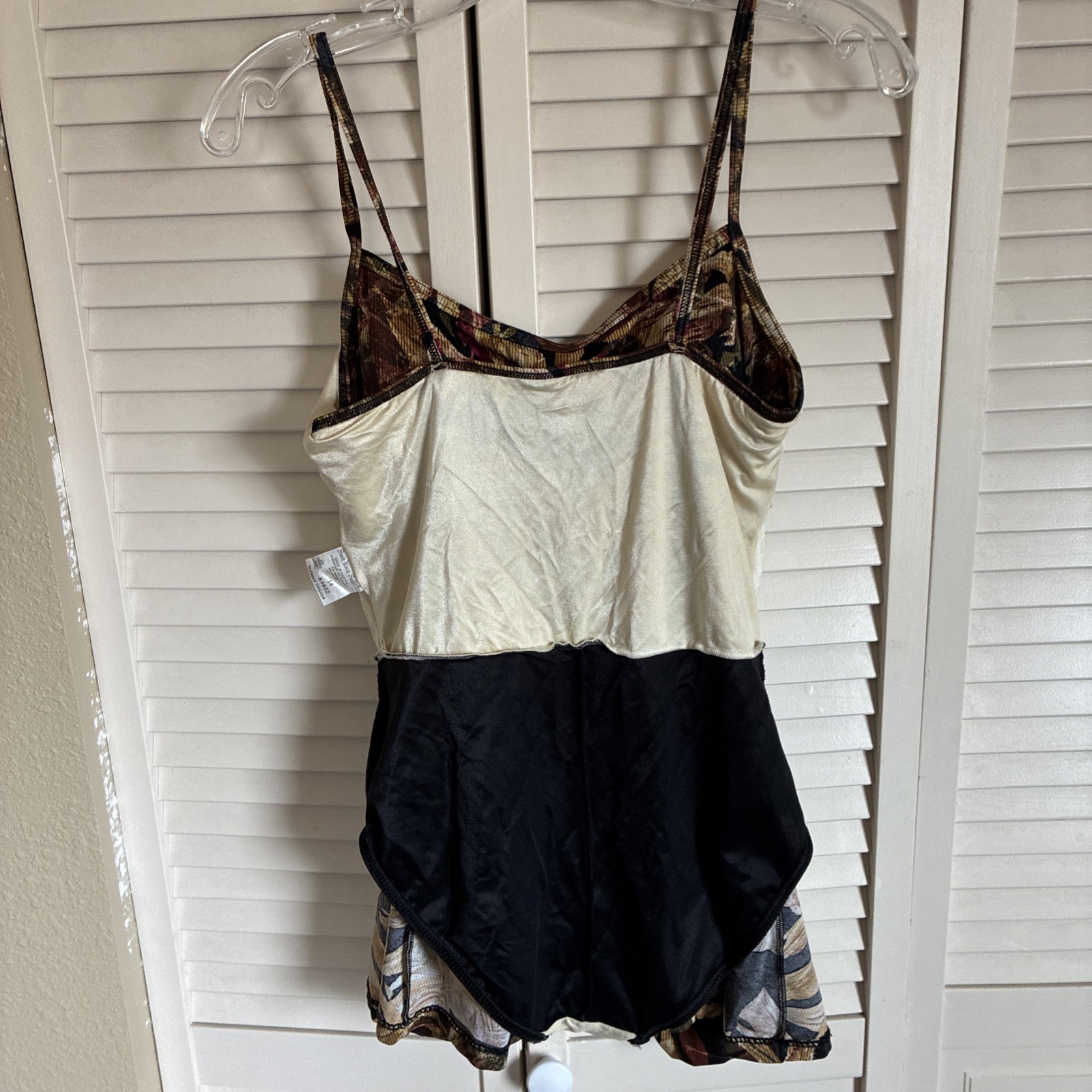 SUIT YOURSELF-Gold EARTH TONES BATHING Swimsuit 1-Piece Sz 14 Made In Canada