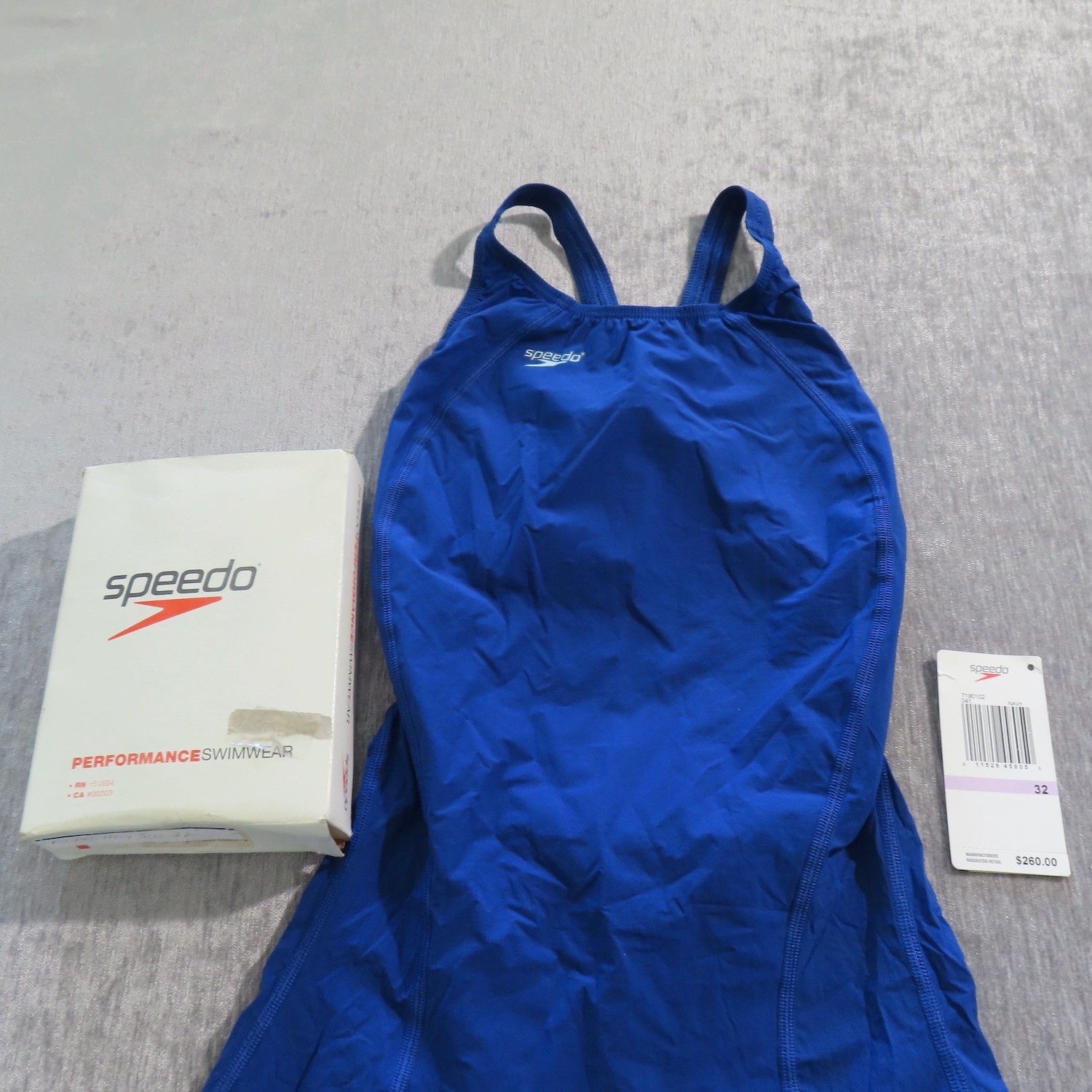 Speedo Fastskin FS-PRO Womens 32 Blue Navy Kneeskin Tech Suit Swim Triathlon