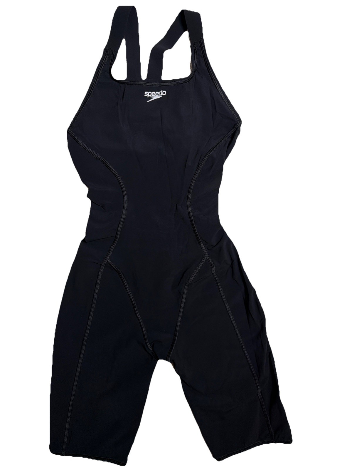 Speedo Women’s Powerplus Kneeskin Black, Size:28, Black