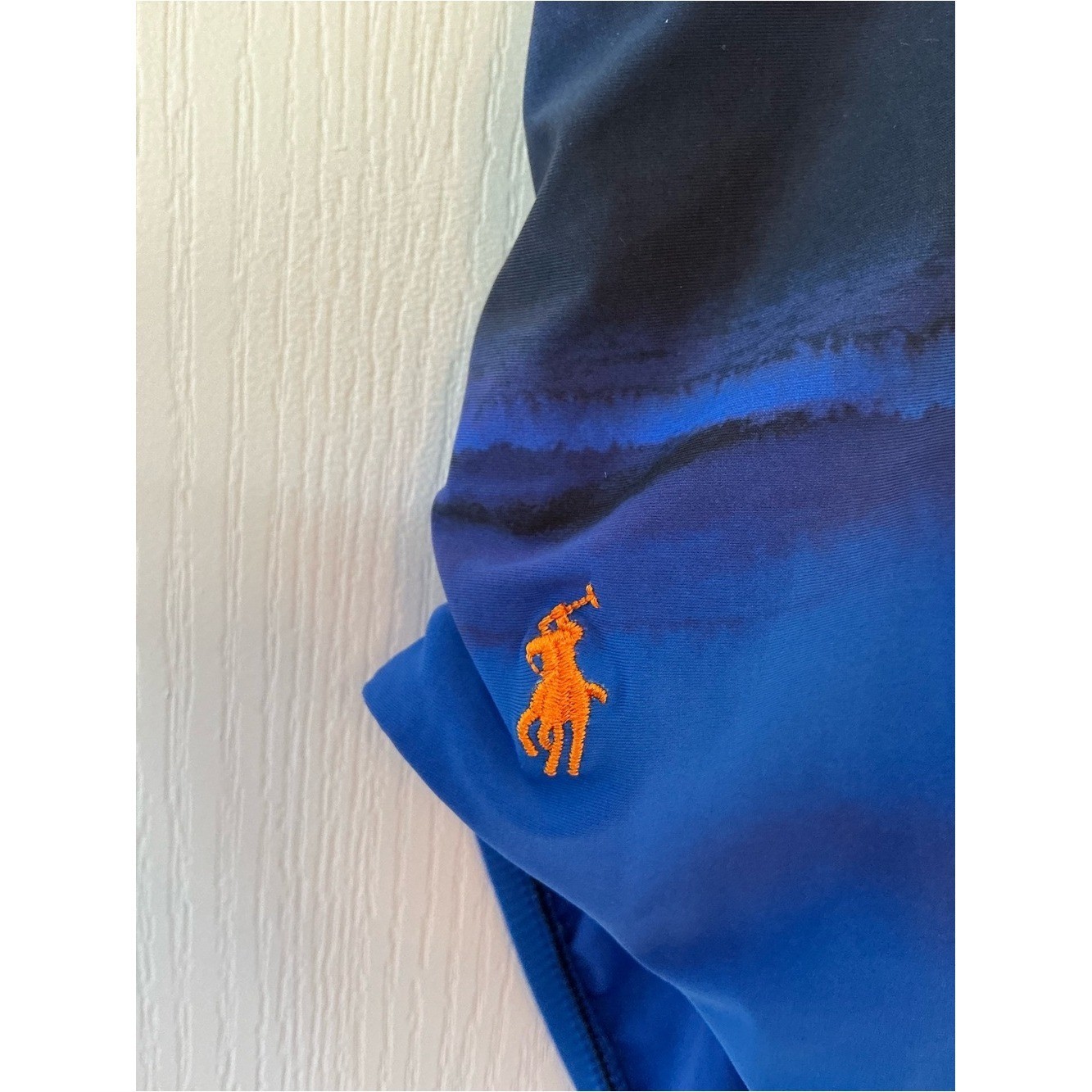 NWT Polo Ralph Lauren Magenta to Blue Gradient One-Piece Rainbow Stripe