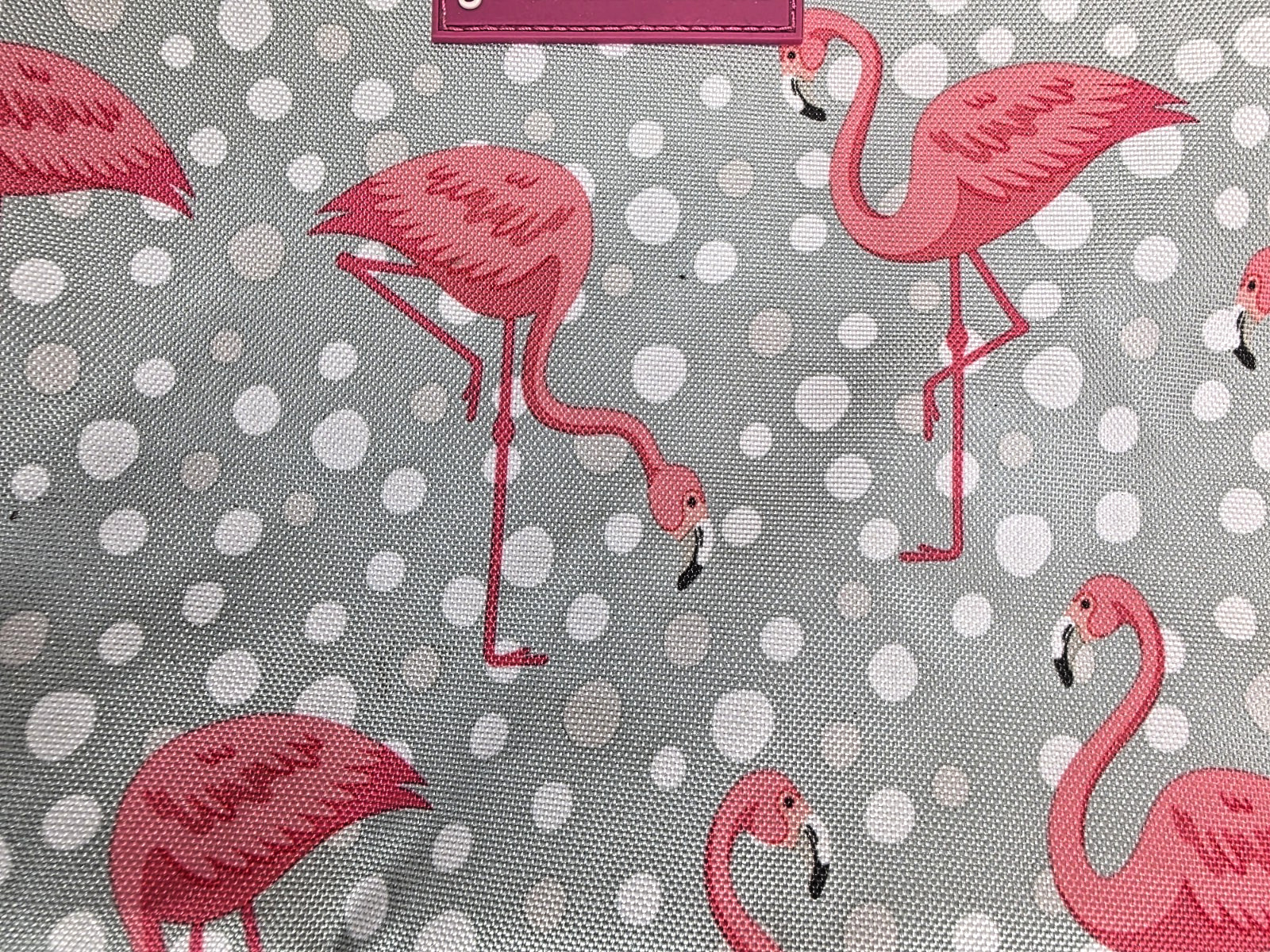 Geckobrands Bathing Suit Utility Bag Pink Flamingos Pool Beach Wet Dry Bag EUC