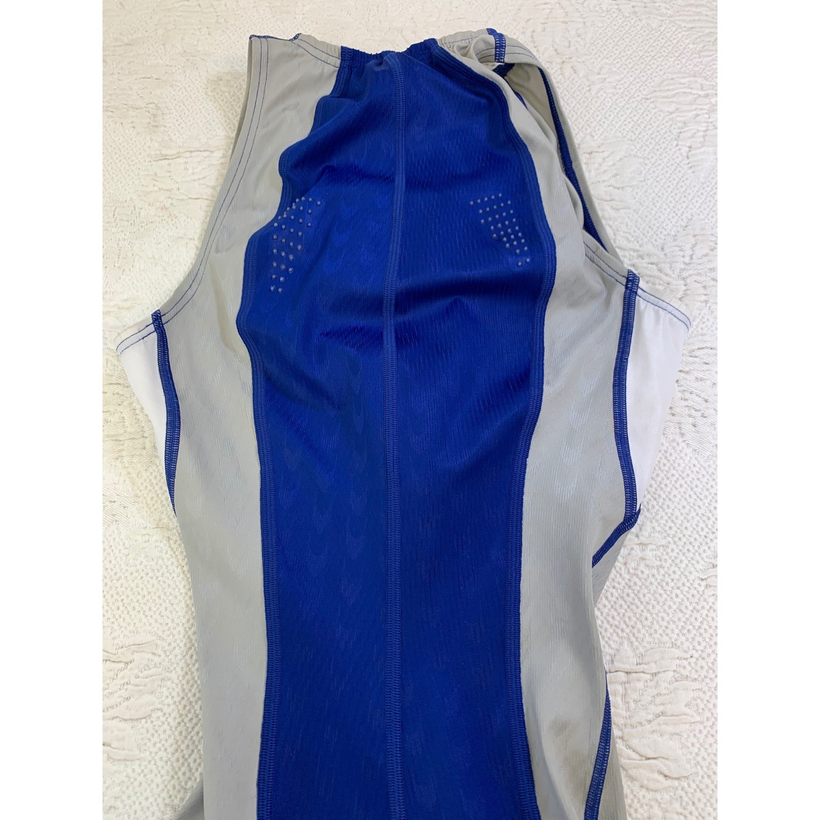 Speedo Fastskin FSII Aqualab Full Body Swimsuit Navy Silver Women Large 7050156Z
